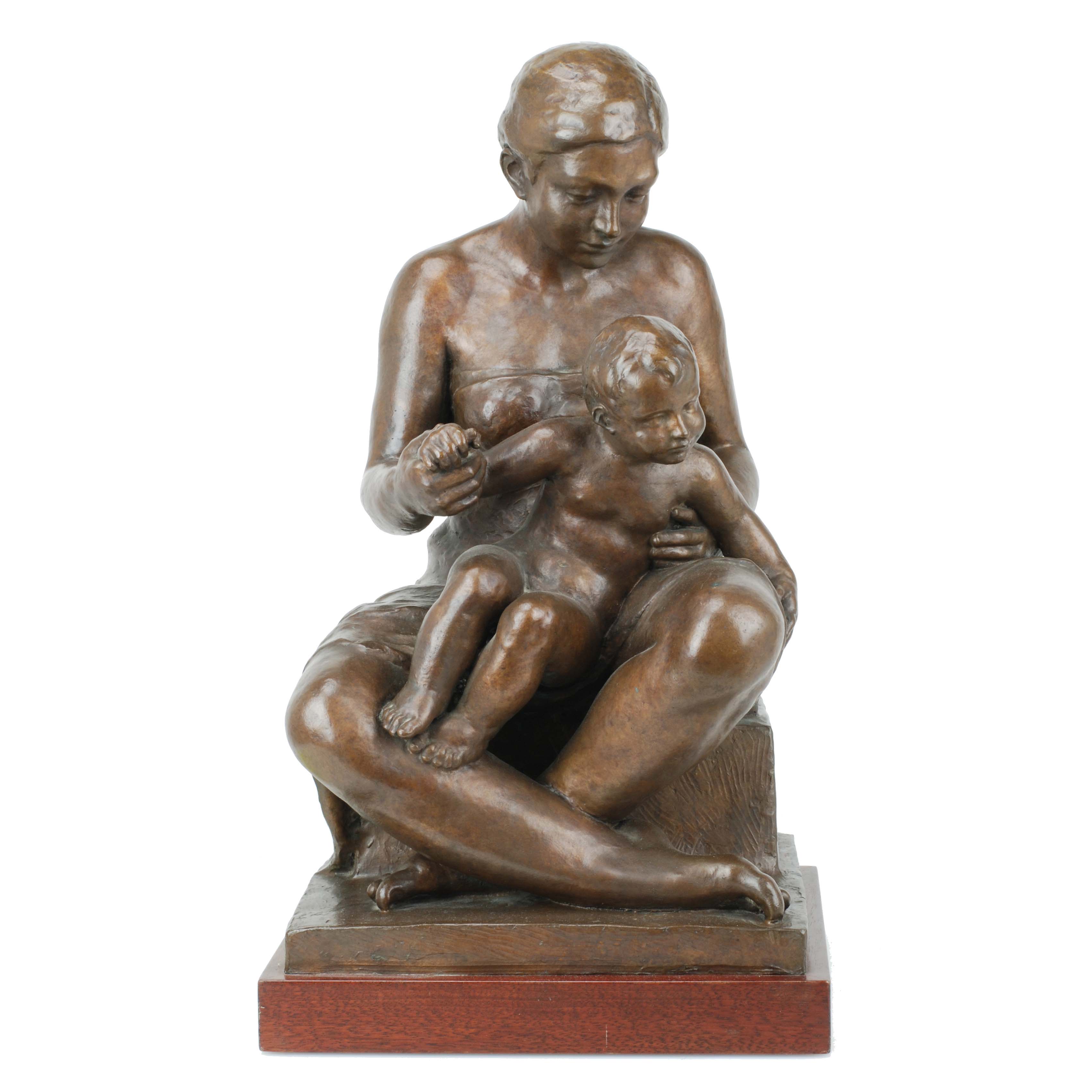 JOAN SEGURANYES (1932), Maternidad., Bronce.