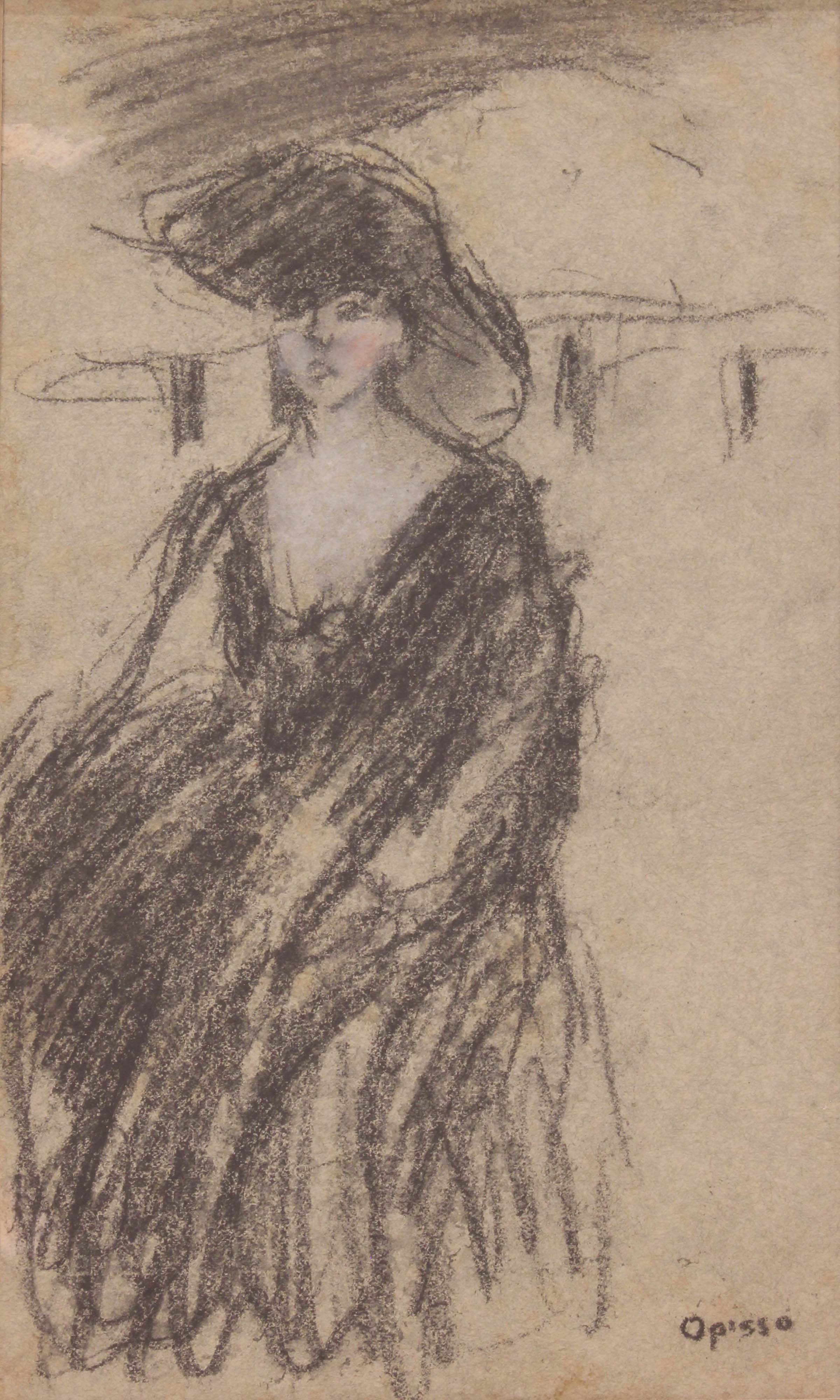 RICARD OPISSO (1880-1966) Sketch for a lady.