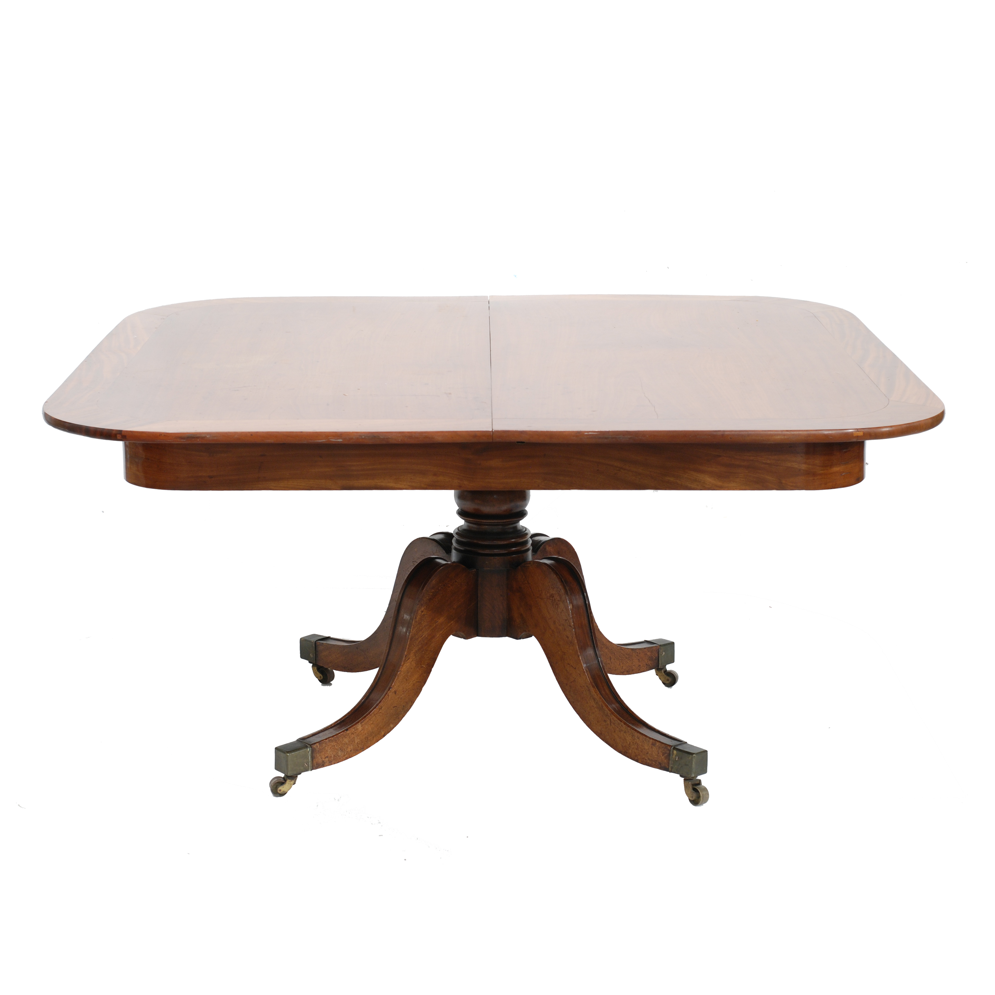 EXTENSIBLE VICTORIAN DINING TABLE, TURN OF THE CENTURY