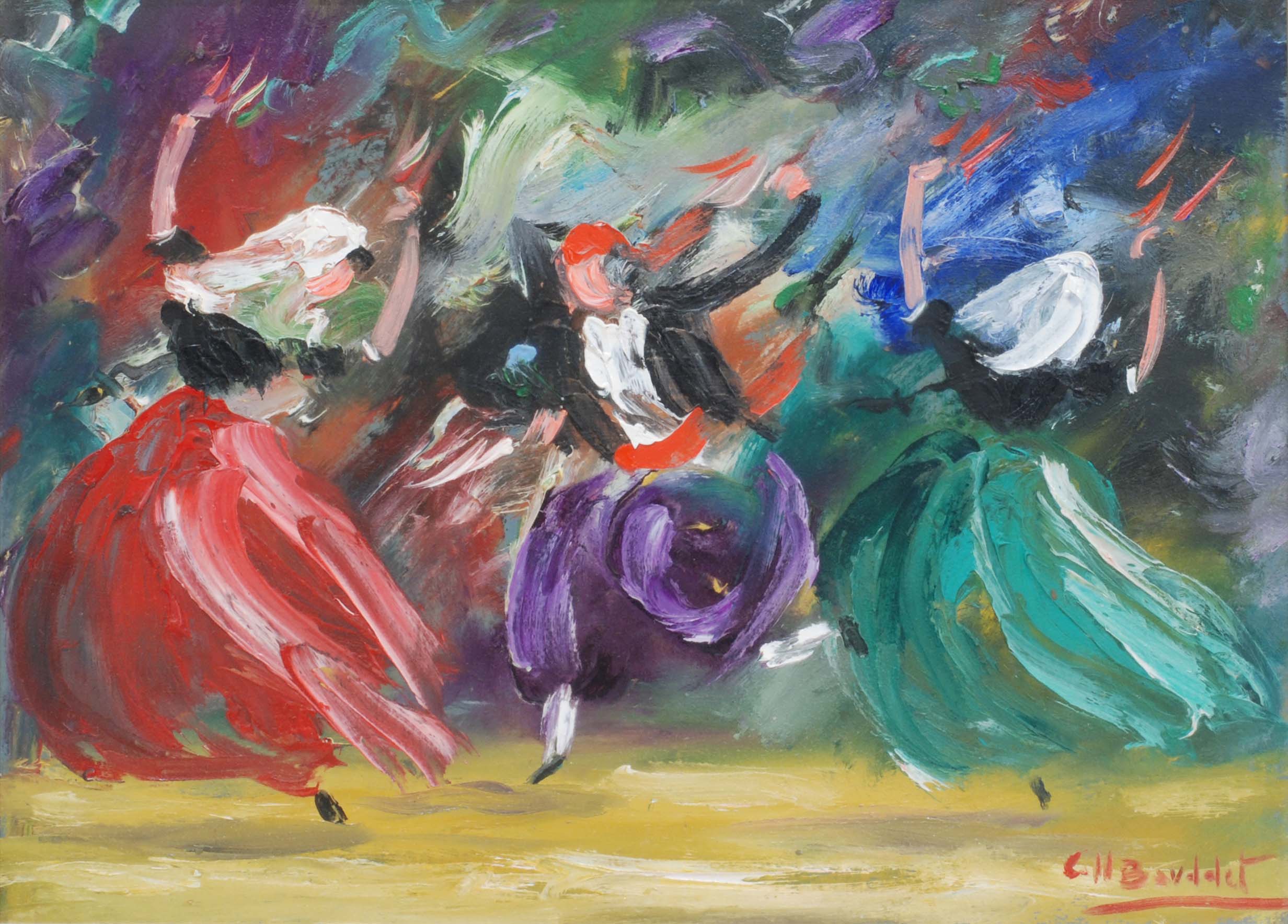 JOSEP COLL BARDOLET (1912-2007)., "Danzantes"