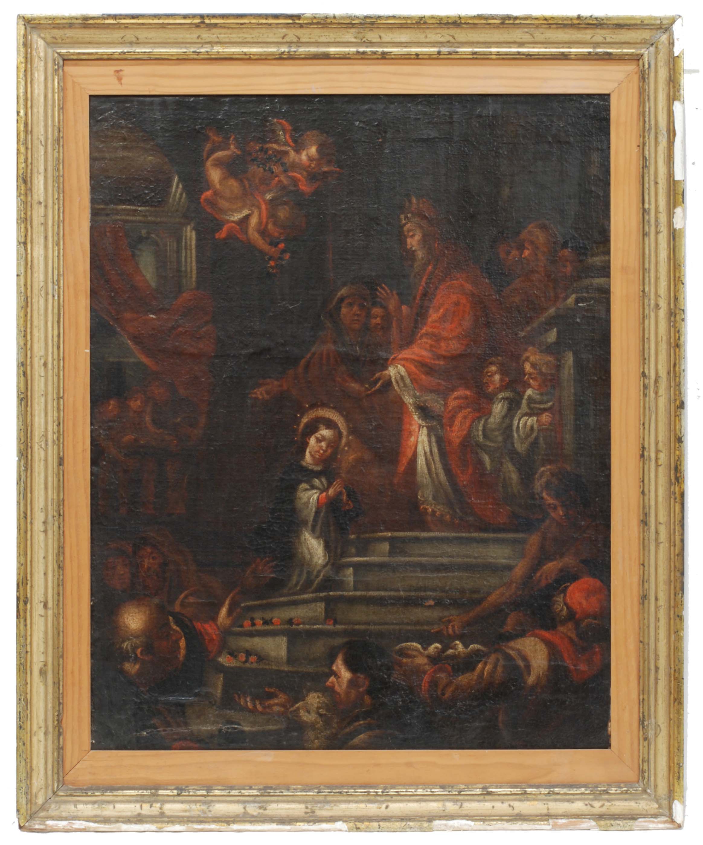 18TH CENTURY SPANISH SCHOOL "Presentation of Mary".