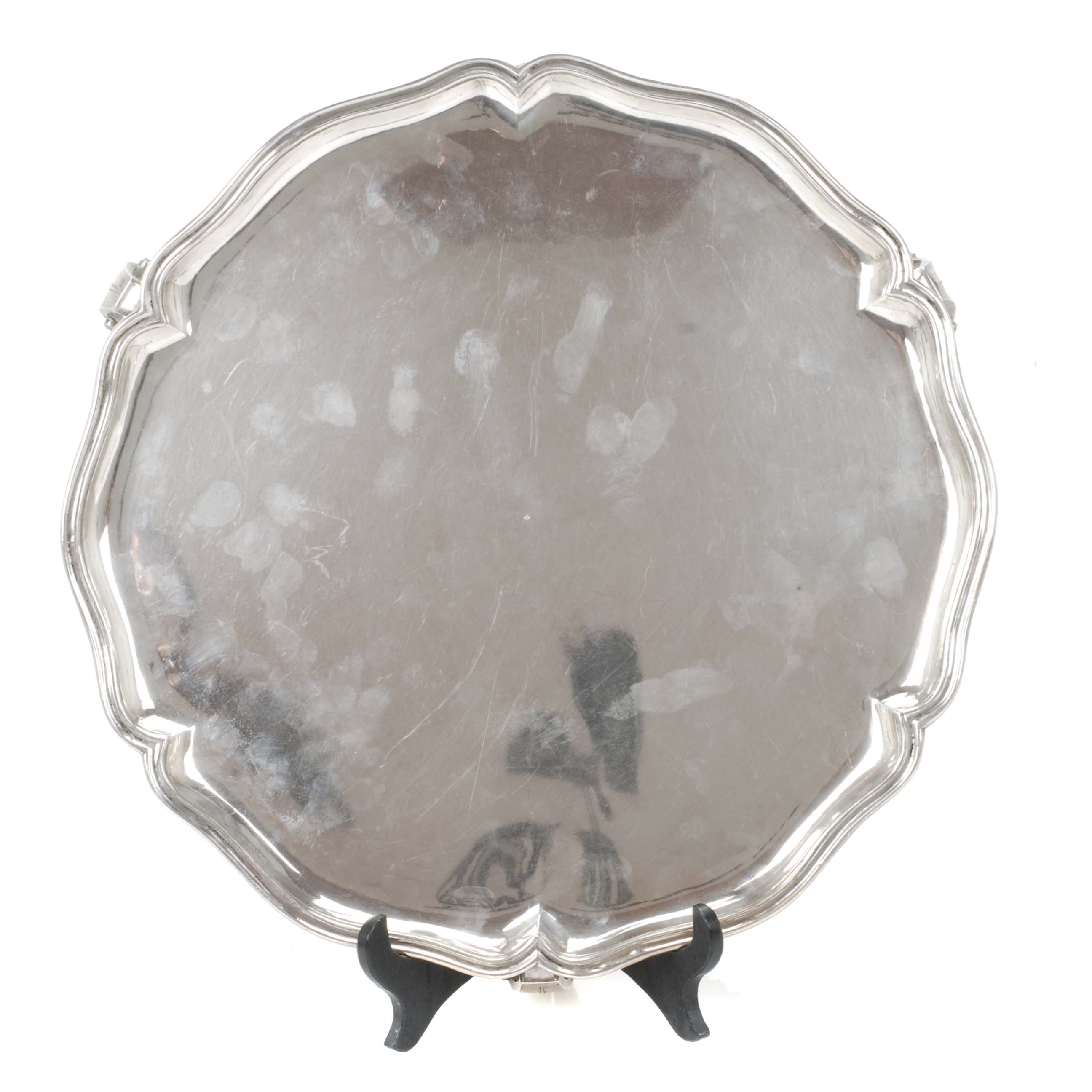 SILVER SALVER, BARCELONA, 18TH CENTURY