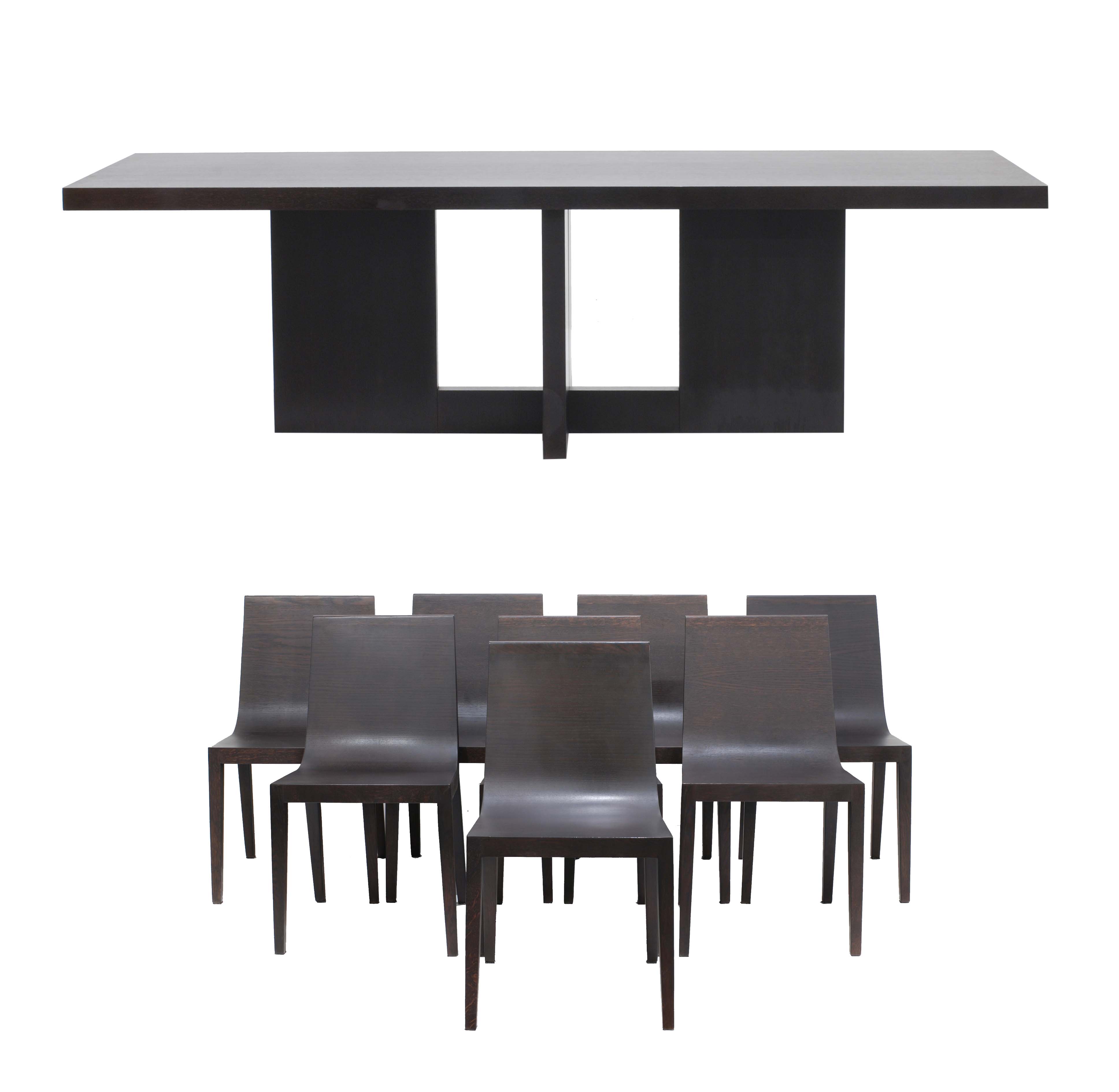 "Tokio", mesa de comedor, principios siglo XX y "Foglia", j