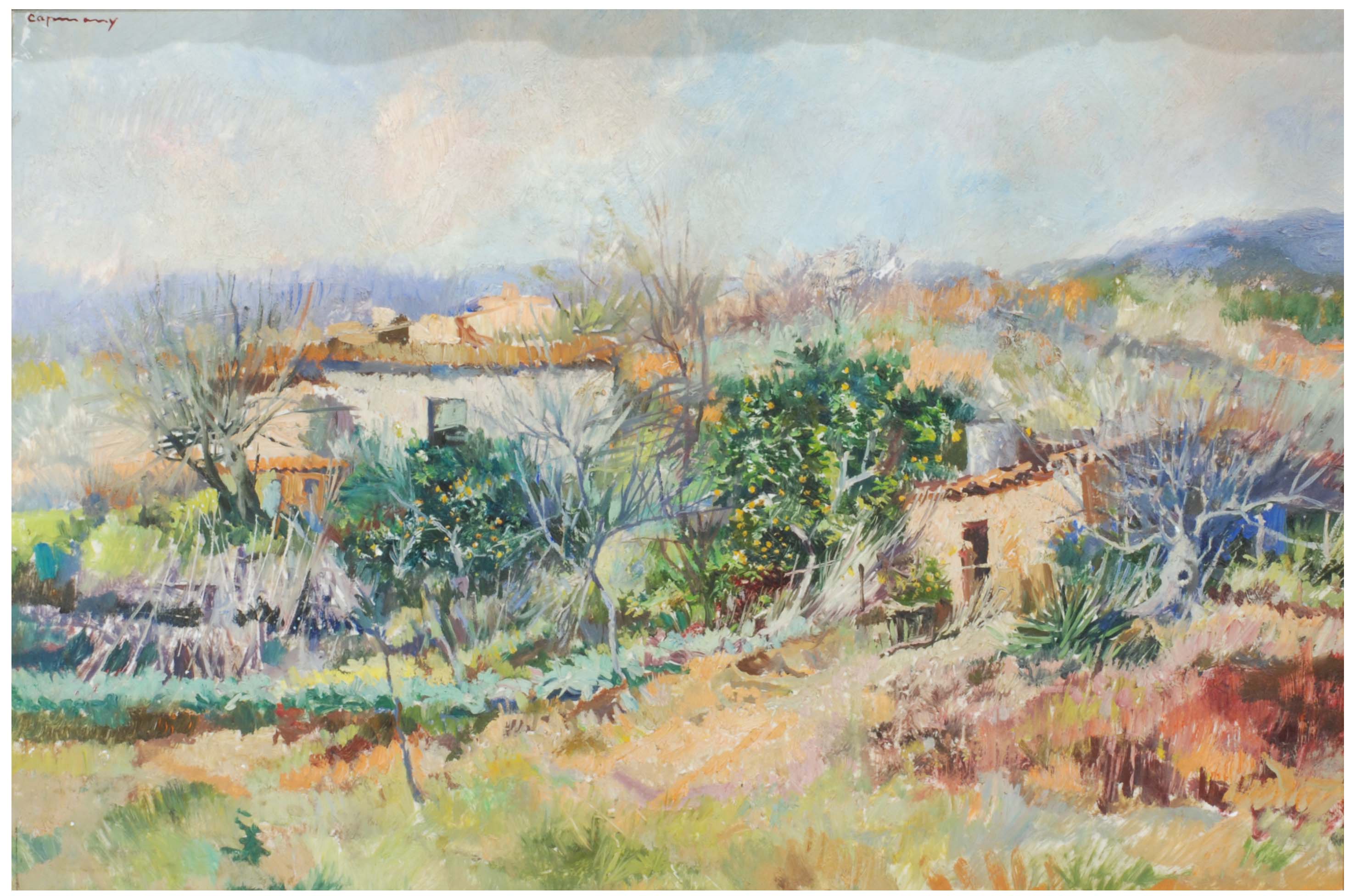 RAMON CAPMANY (1899-1992). "PAISAJE RURAL".