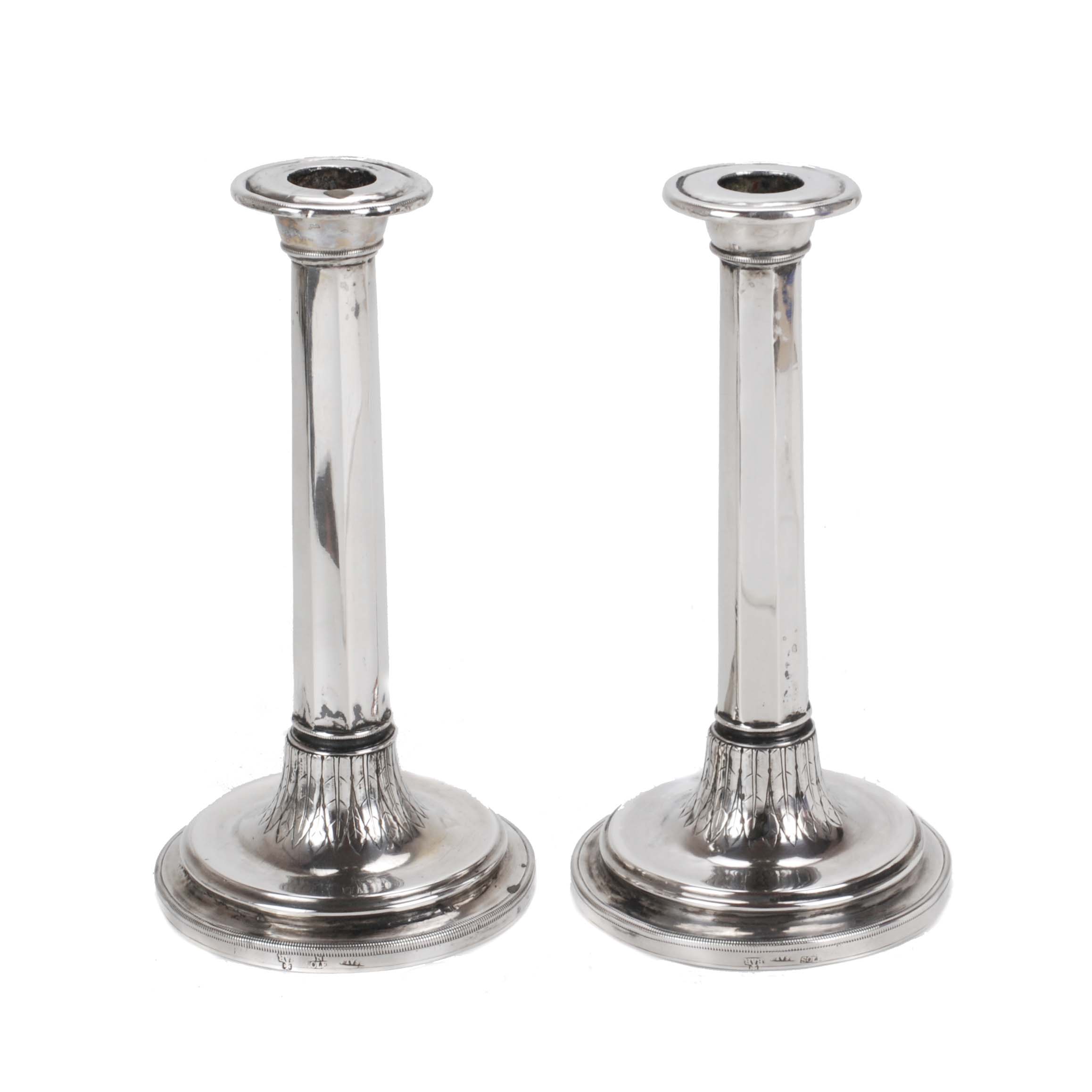 PAIR OF CANDLESTICKS, BARCELONA, 18TH CENTURY