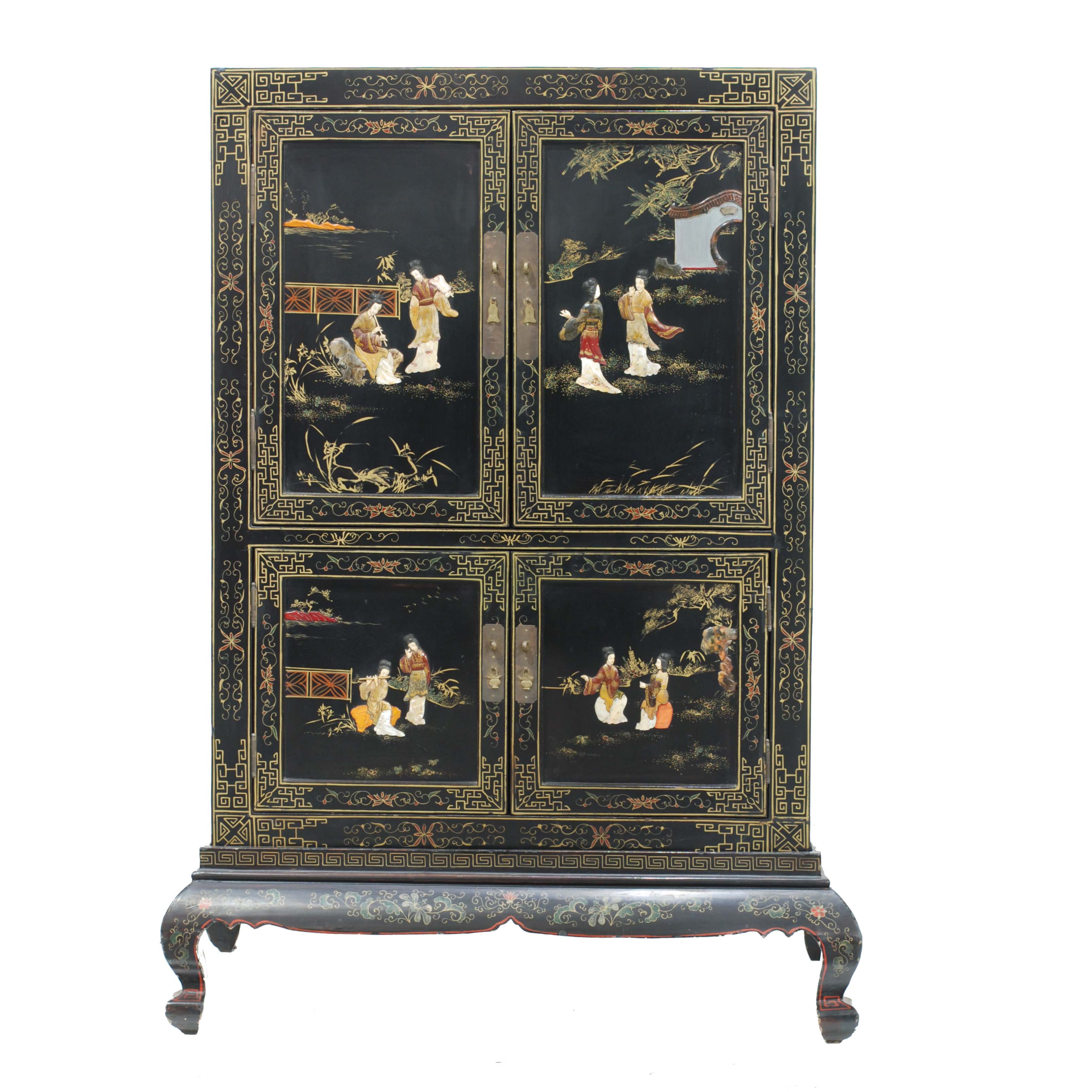 CHINESE CABINET, MID 20TH CENTURY