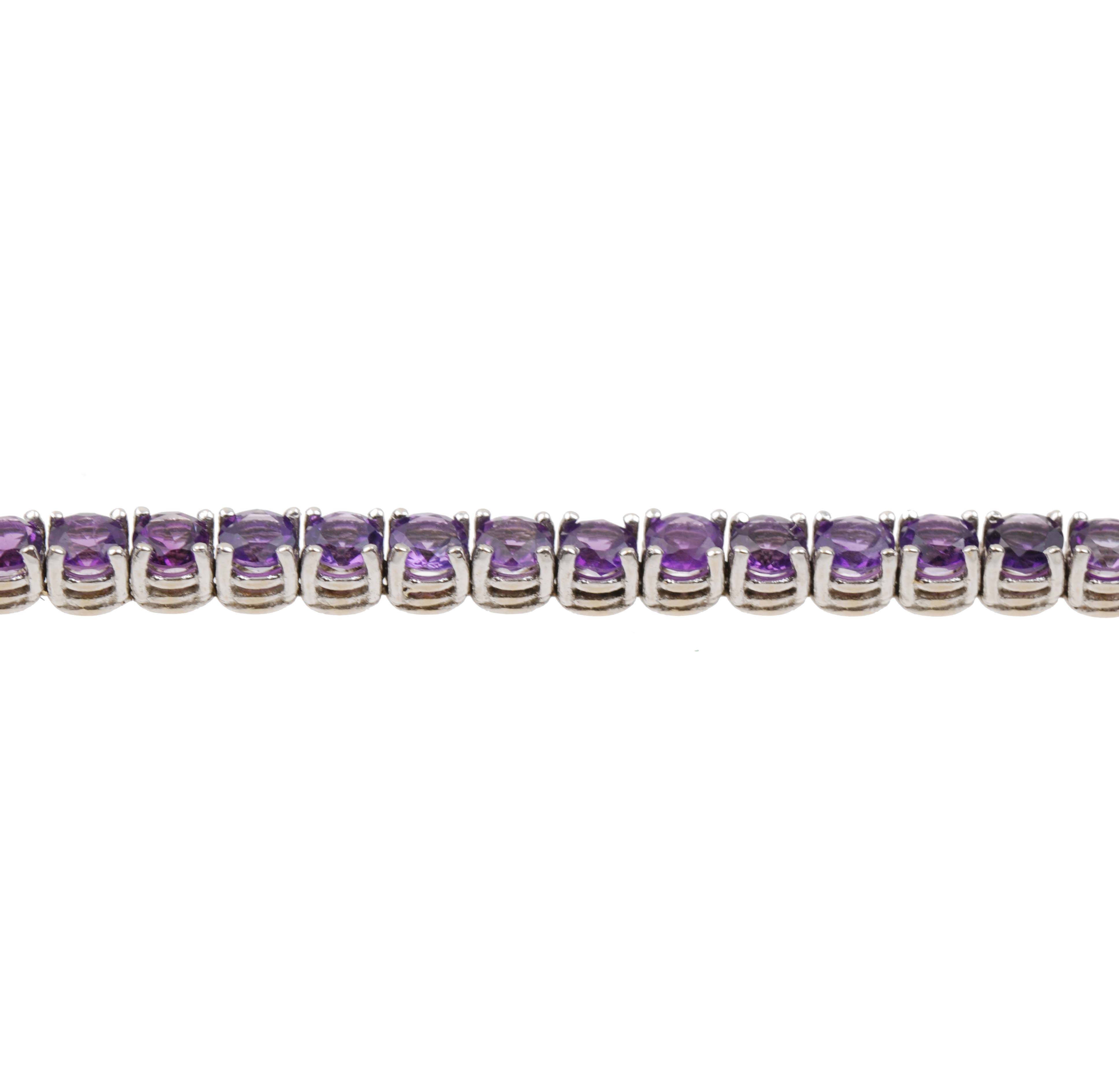 AMETHYST RIVIERE BRACELET 