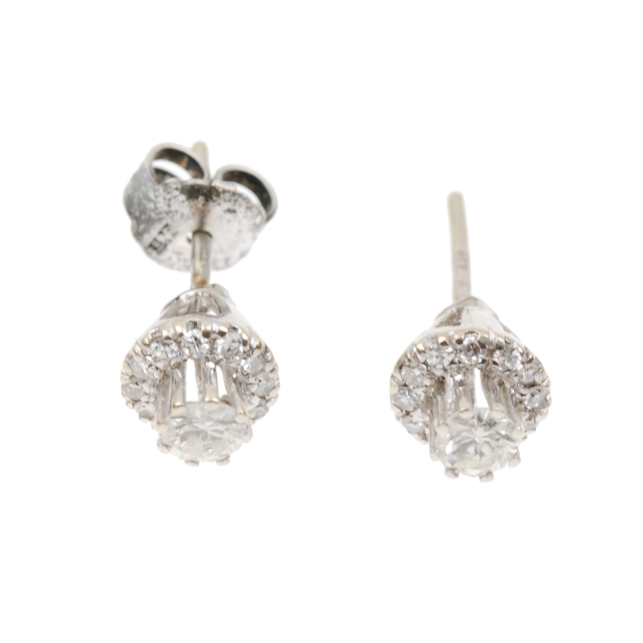 HALO DIAMOND EARRINGS