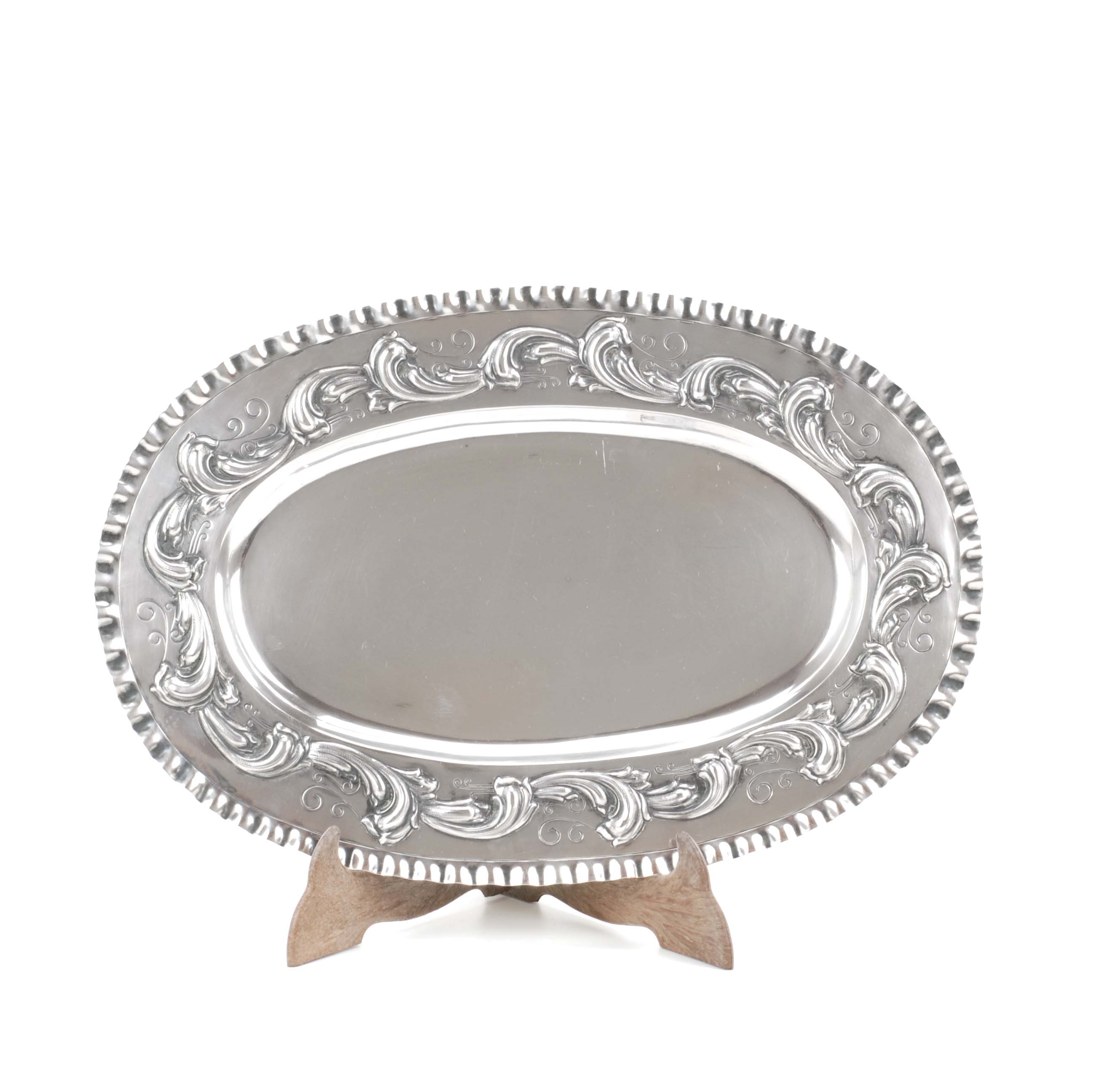 SILVER TRAY, BARCELONA, EARLY 20TH CENTURY. 