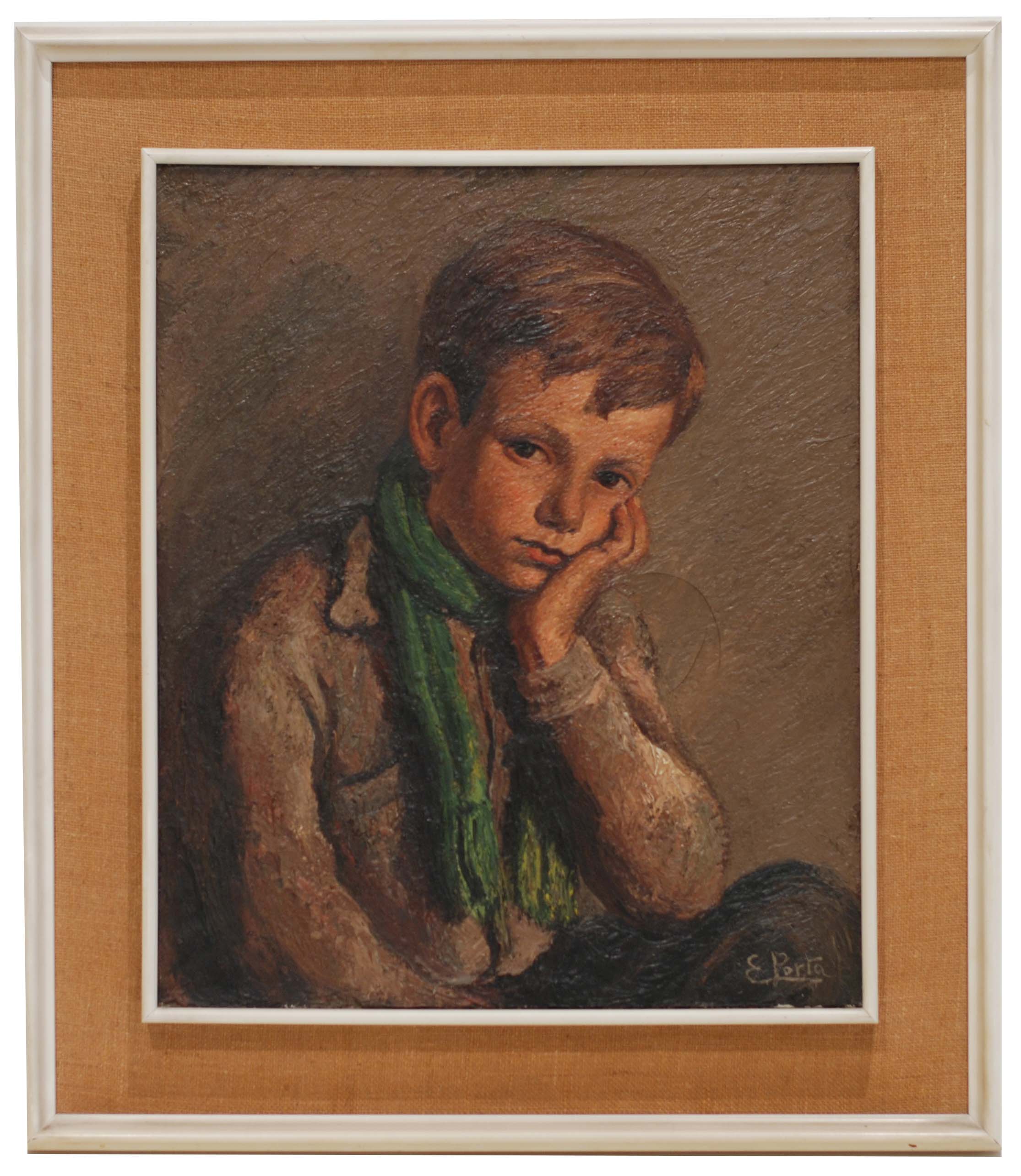 ENRIC PORTA (1901-1993). "Portrait of child".