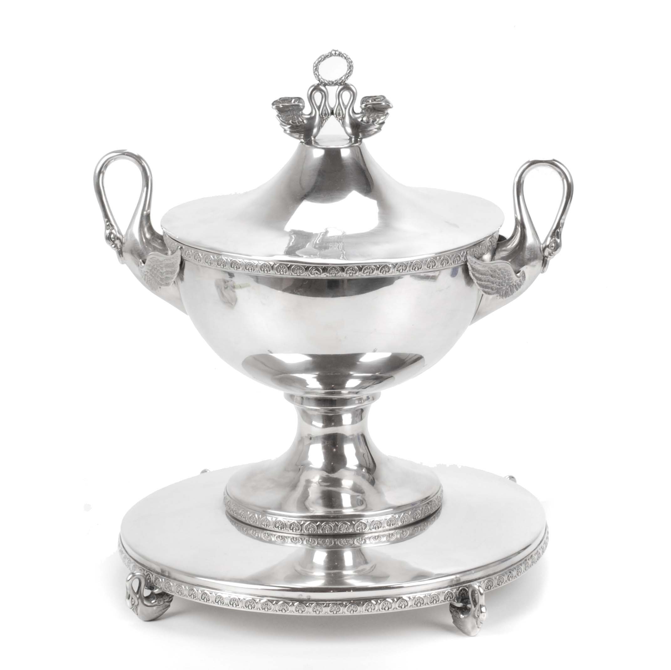 SPANISH SILVER CENTERPIECE, MID 20TH CENTURY. 