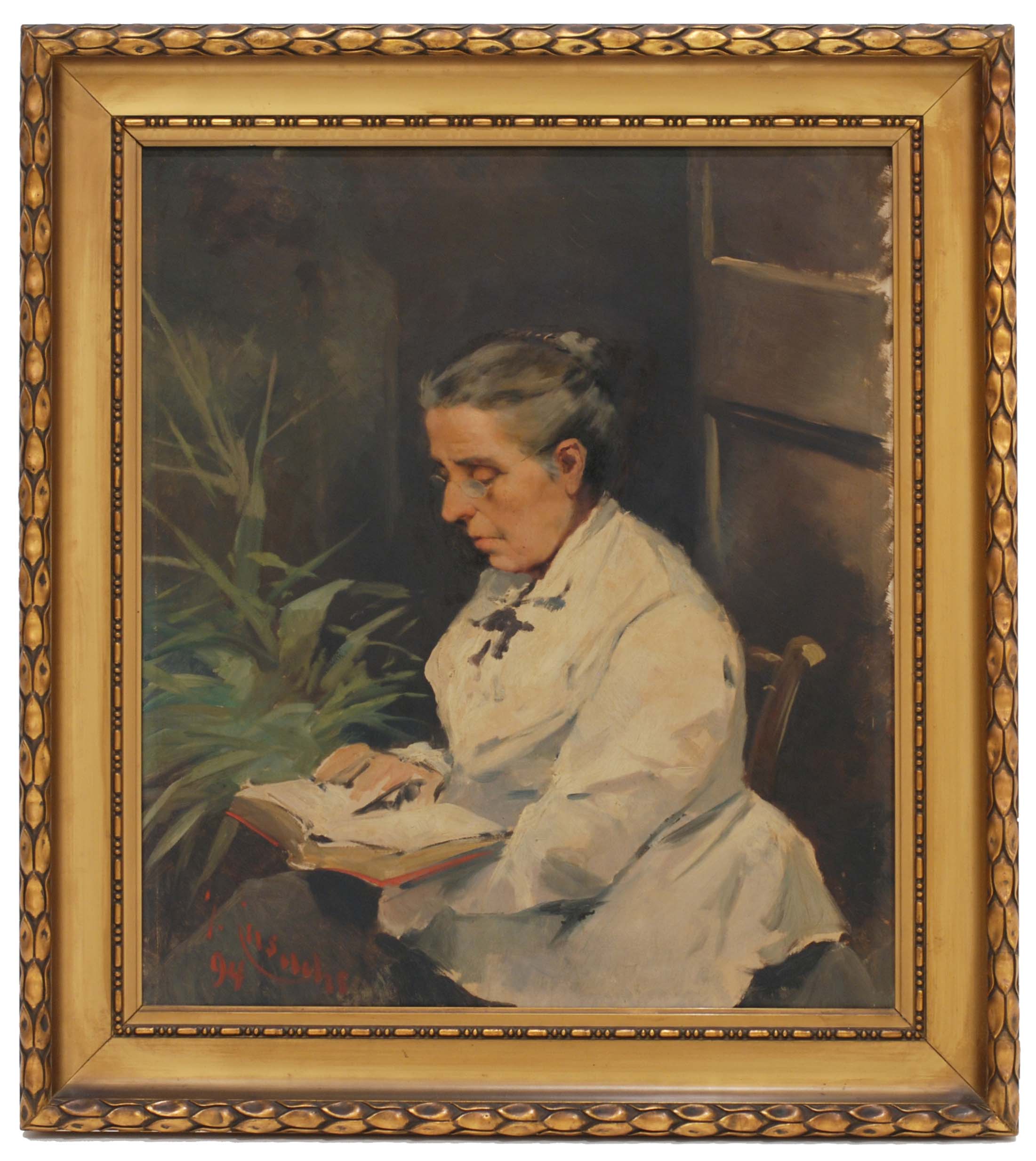 JOSEP CUSACHS I CUSACHS (1851-1908) "The artist&#39;s mother"