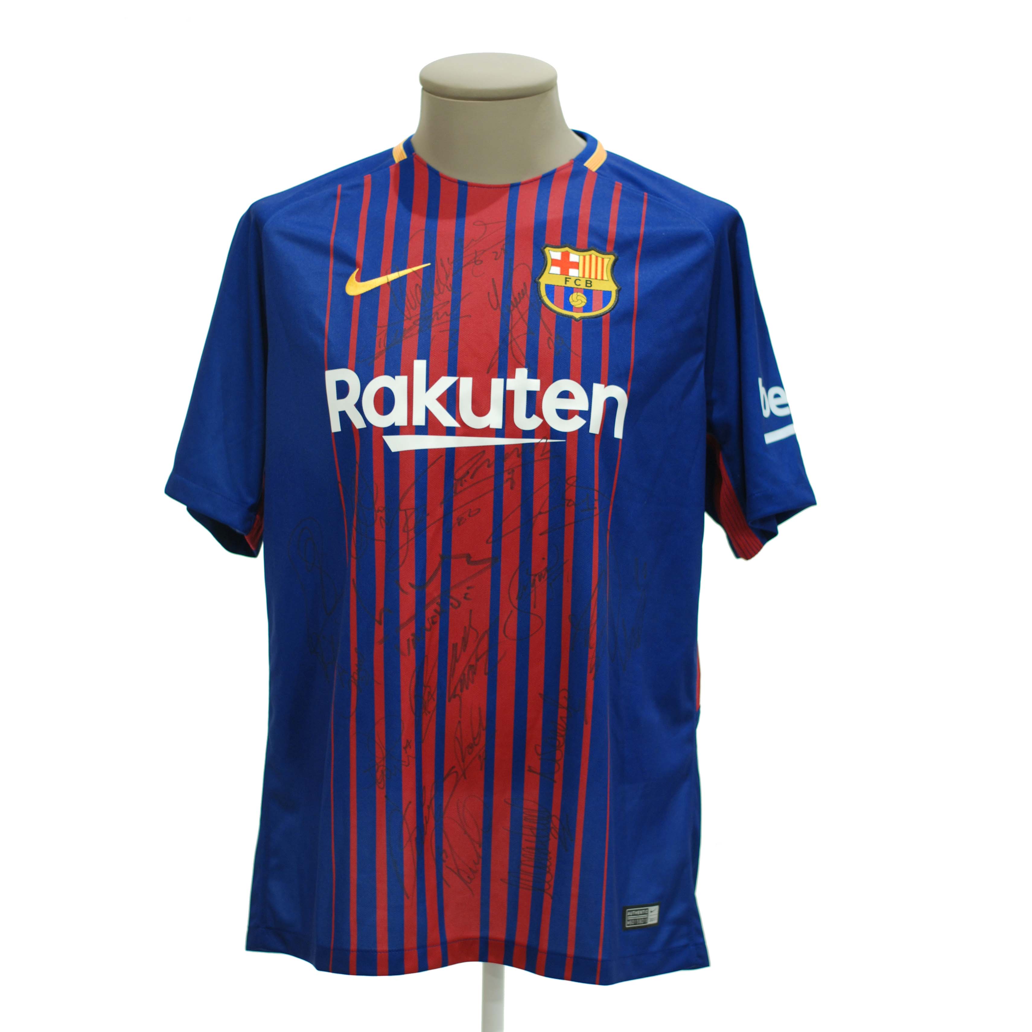 OFFICIAL NIKE T-SHIRT OF THE F.C. BARCELONA SOCCER TEAM 