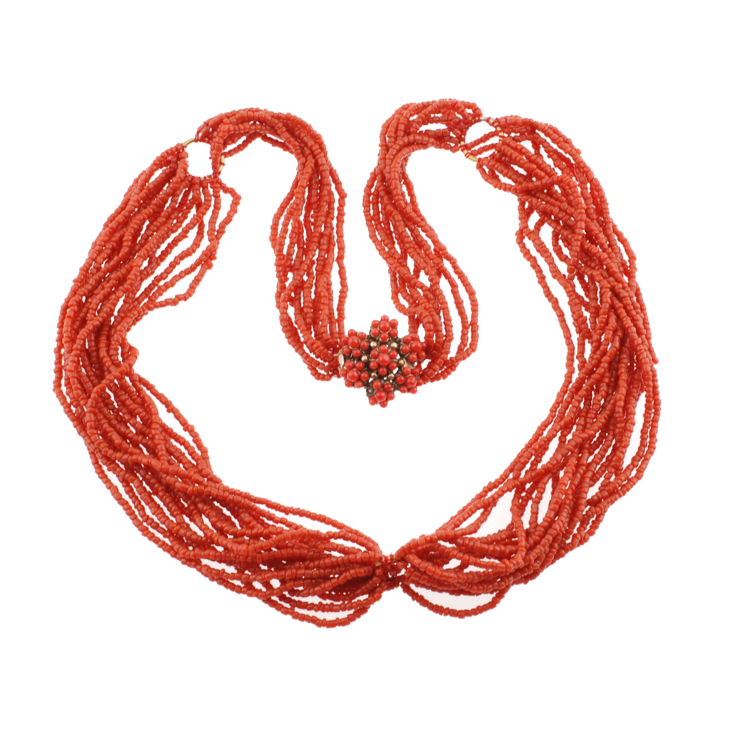 CORAL BEADS NECKLACE