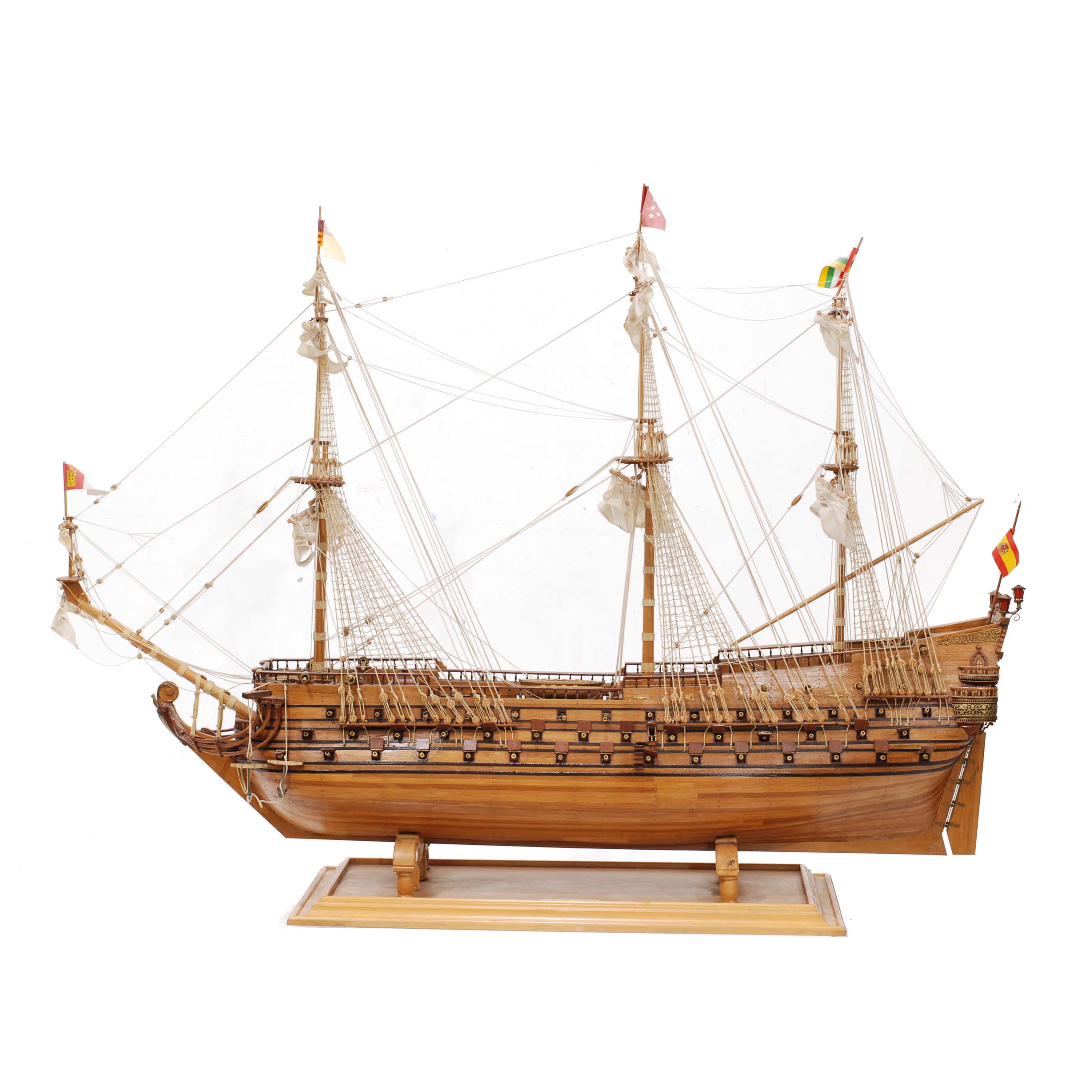 MAQUETA DEL NAVÍO DE LA ARMADA ESPAÑOLA SAN FELIPE, SIGLO X