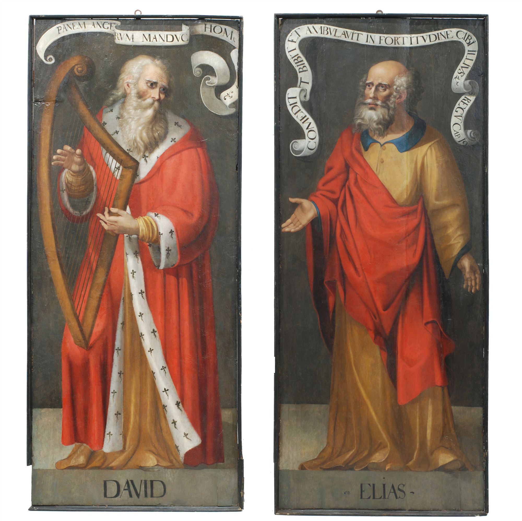 LATE 16TH CENTURY, SPANISH SCHOOL. COUPLE OF APOSTLES- VALE