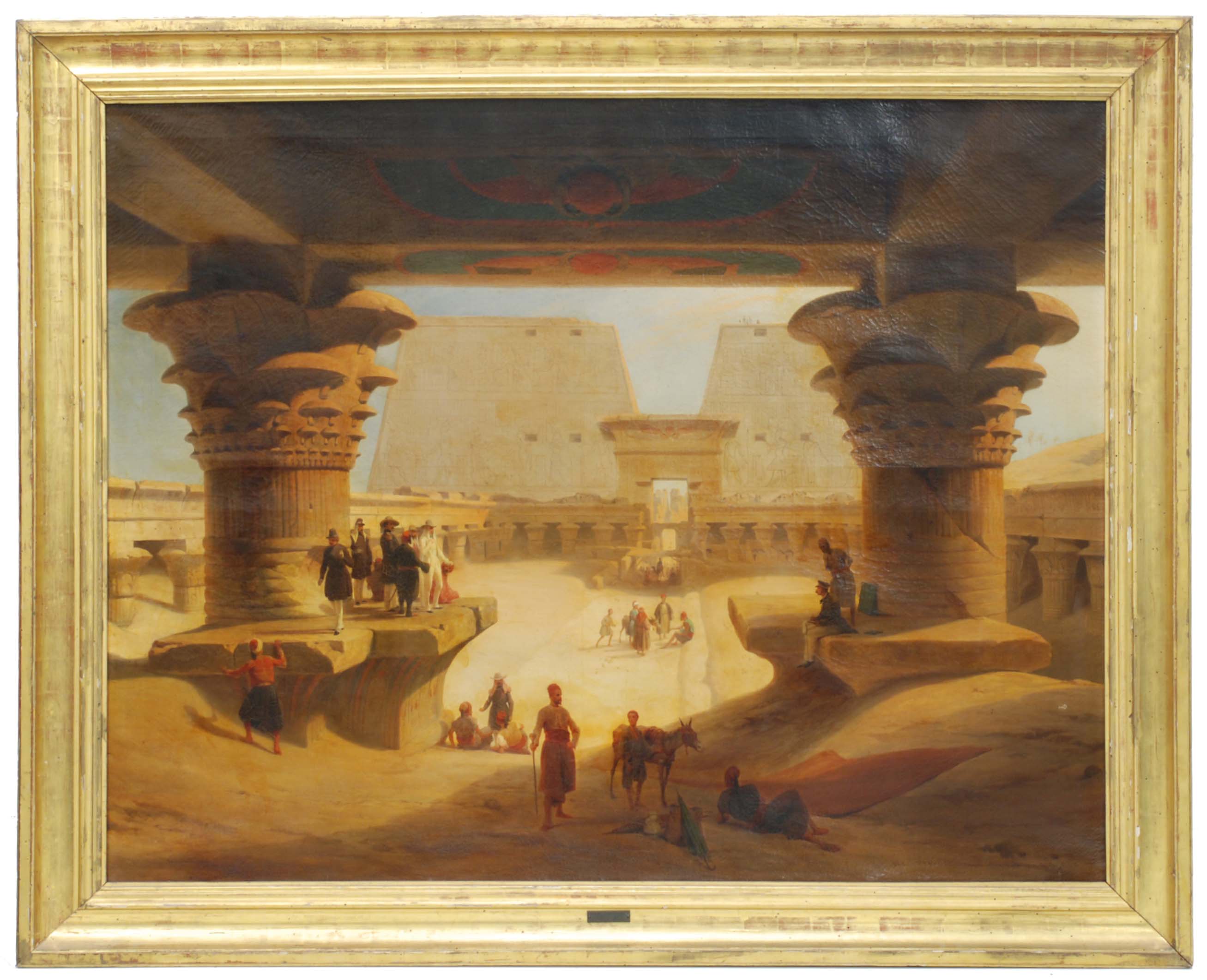 KARL GIRARDET (1813-1871). "DUC DE MONTPENSIER-TEMPLO EDFU"