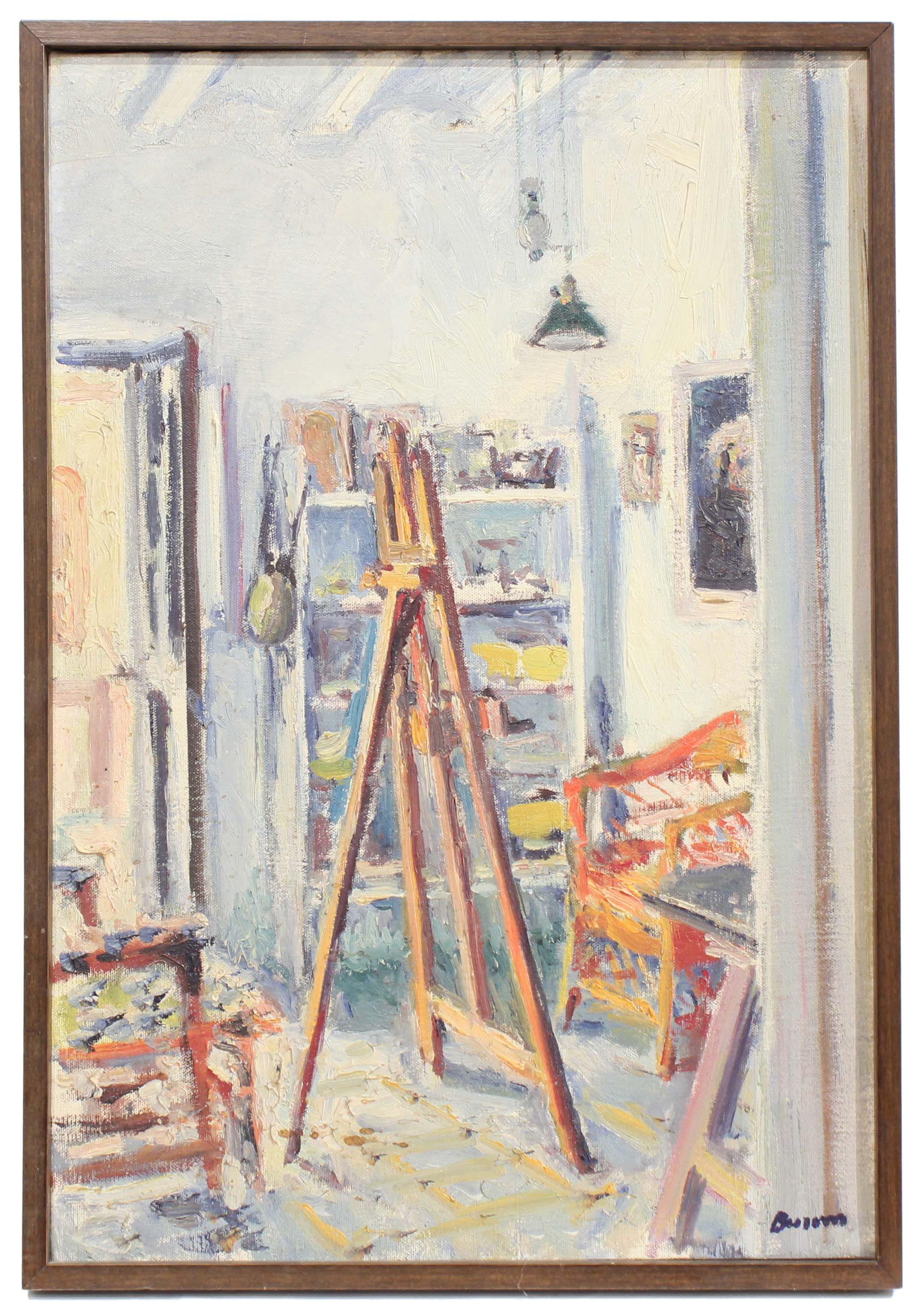 SIMÓ BUSOM (1927). "TALLER D&#39;ESTIU", 1981.