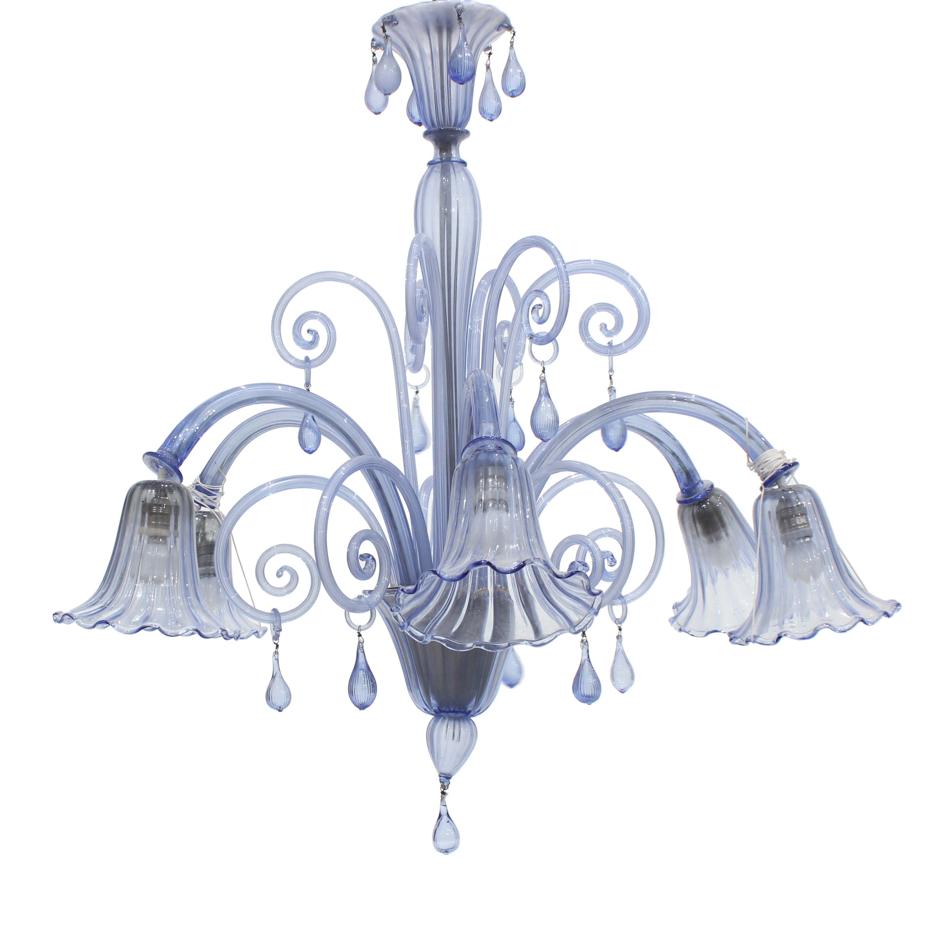 MURANO CEILING LIGHT, MID C20th. 