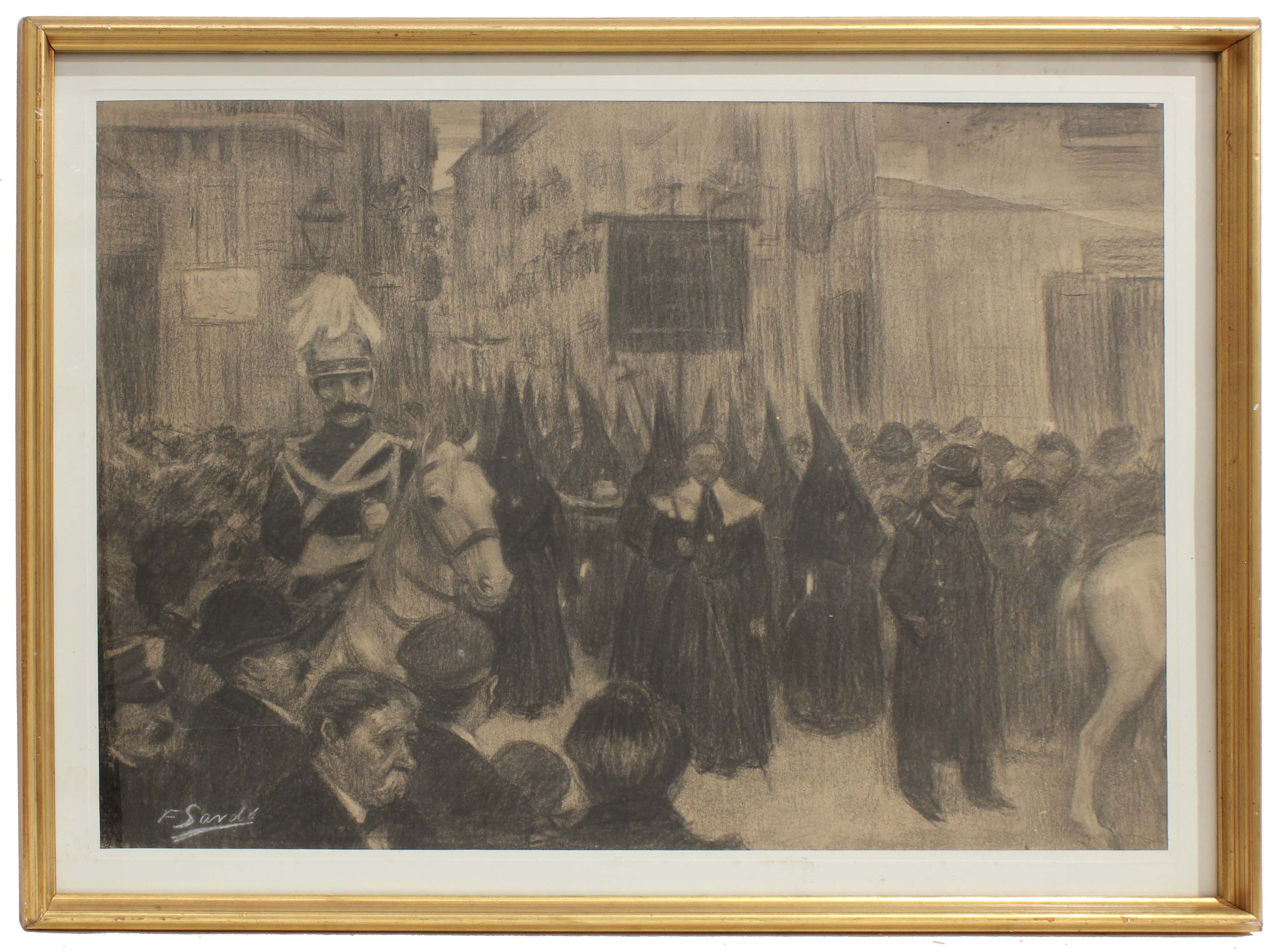 FRANCISCO SARDA LADICO (1877-1912). "PROCESIÓN".