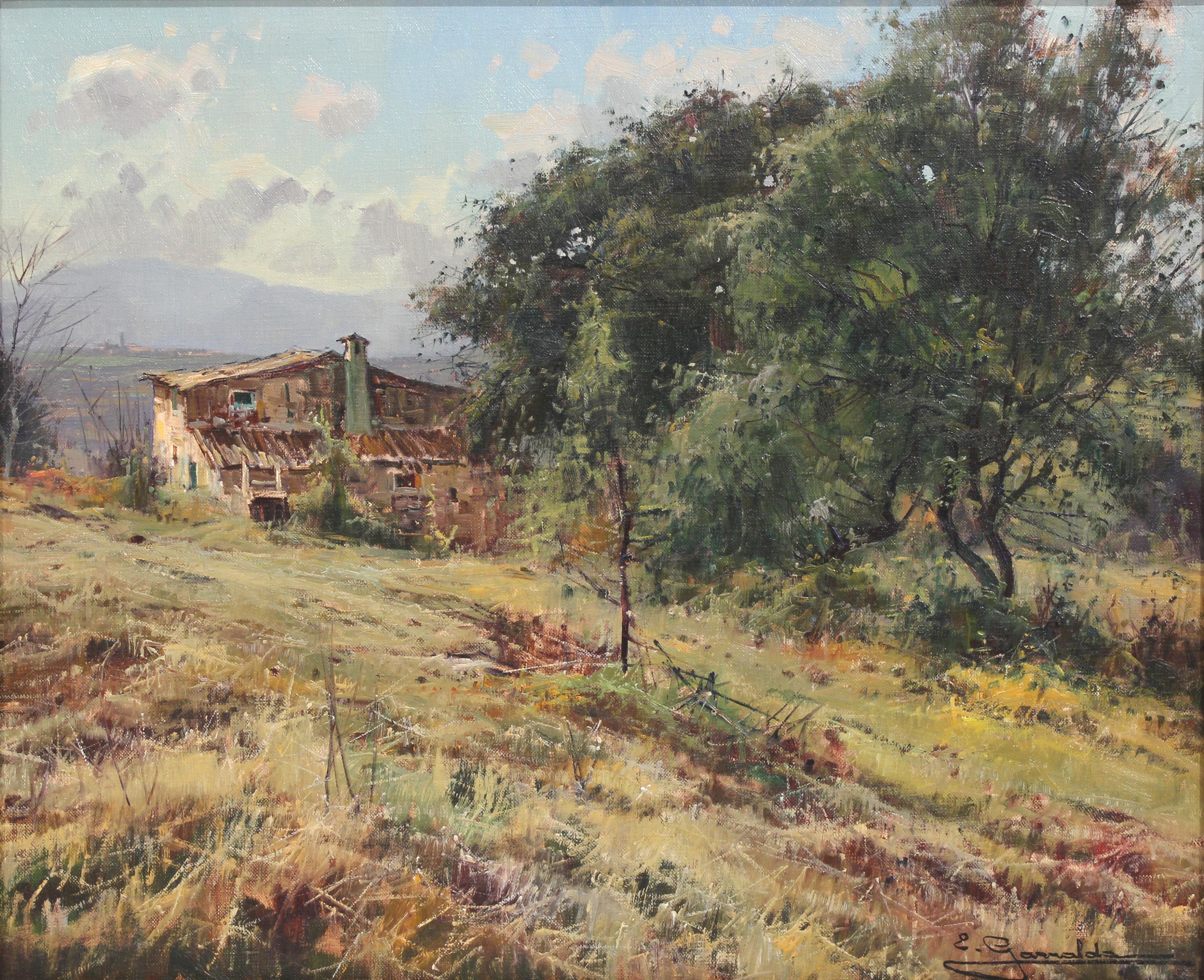 ELÍAS GARRALDA ALZUGARAY (1926-2012). "PAISAJE DE MONTAGUT"