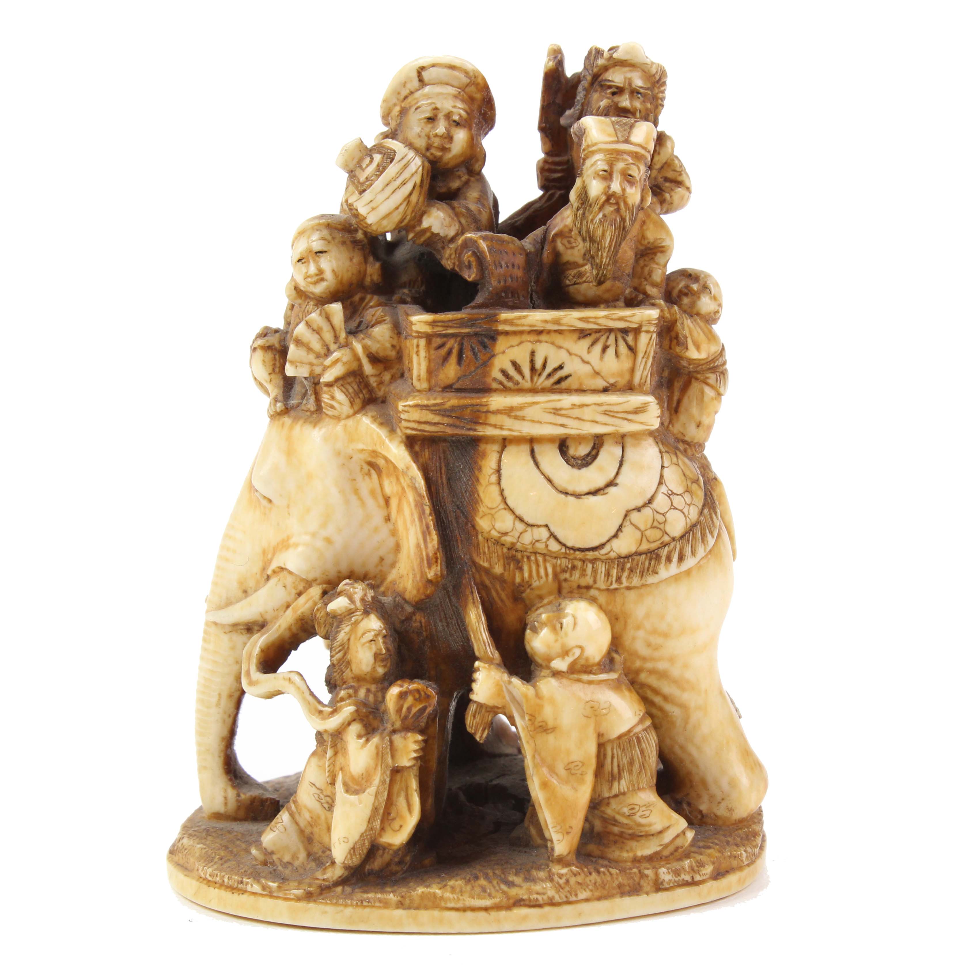 ESCUELA JAPONESA. PERÍODO MEIJI, SIGLO XIX. NETSUKE REPRESE