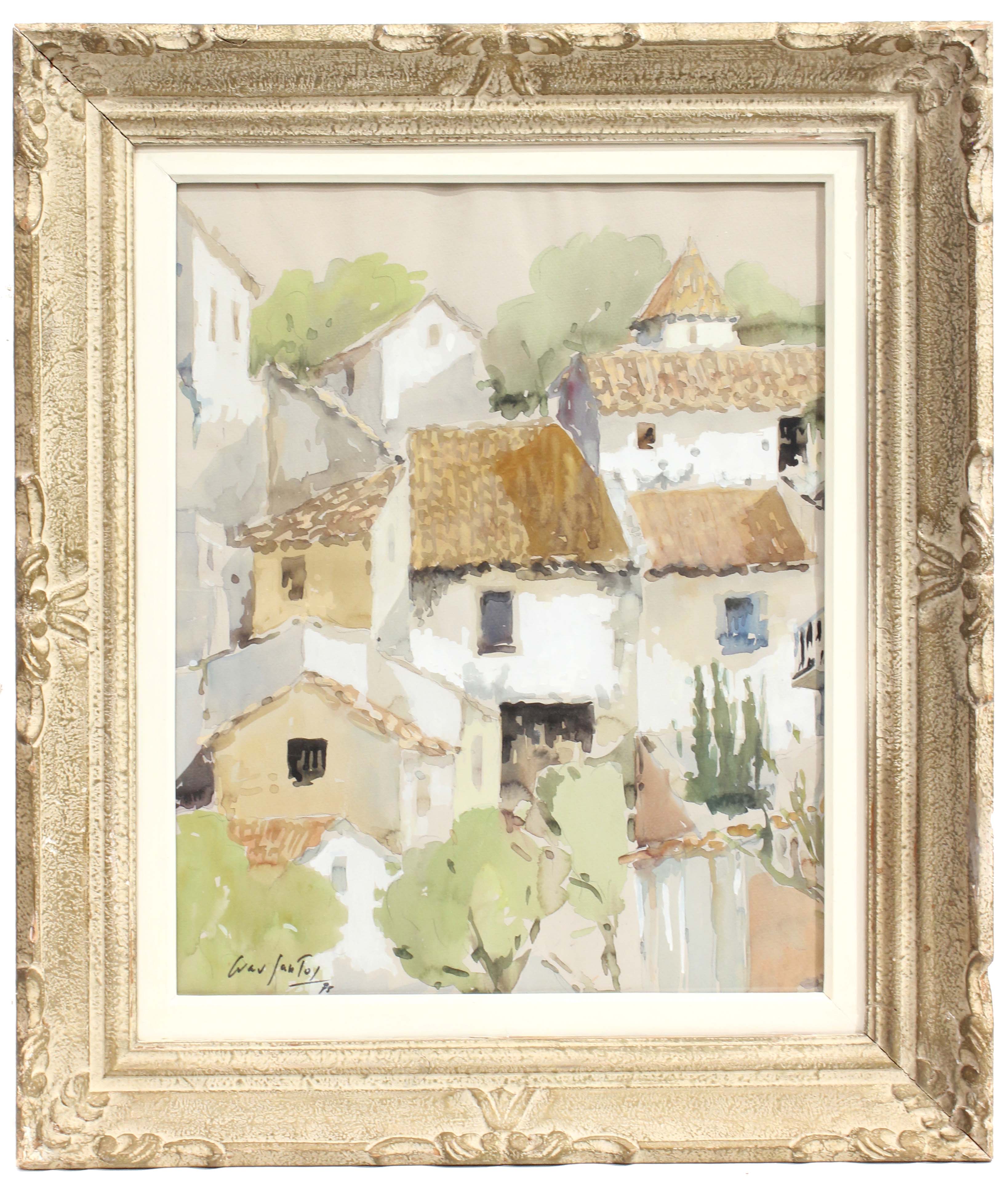 JULIÁN GRAU SANTOS (1937). "VILLAGE" 1975