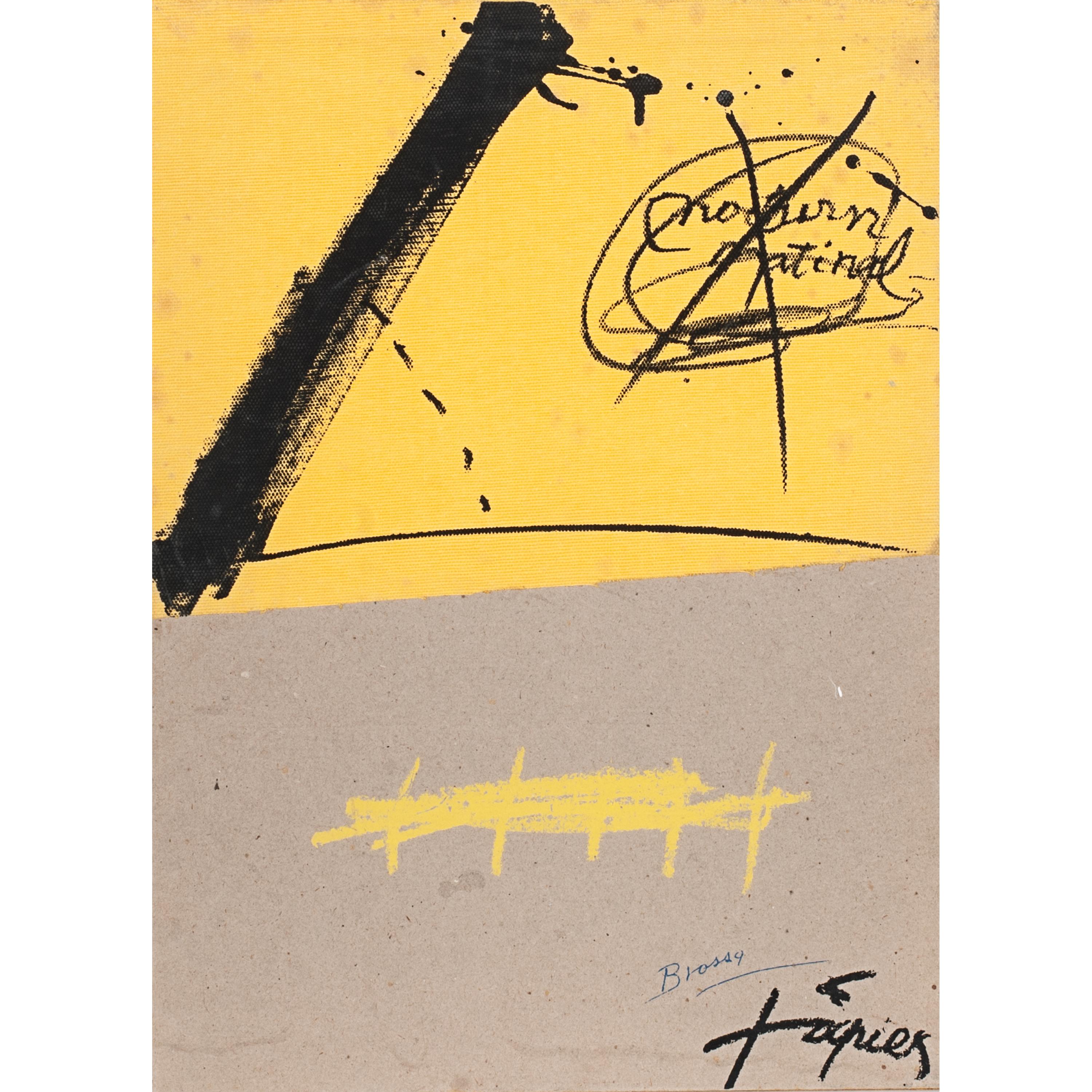 JOAN BROSSA (1919-1998) y ANTONI TÀPIES (1923-2012). “NOCTU