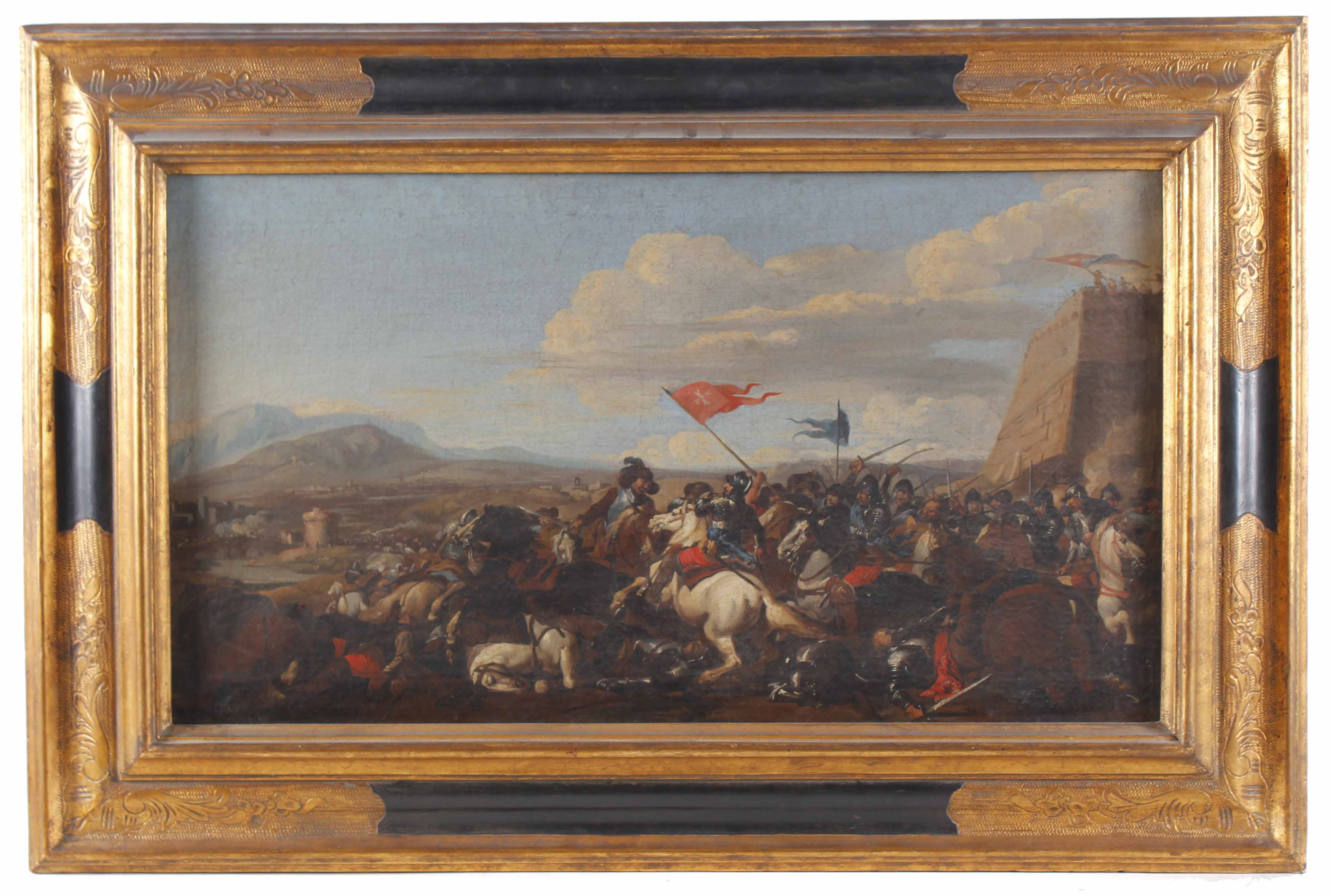 17TH CENTURY ITALIAN OR FLEMISH SCHOOL "BATTLE OF THE ORDER