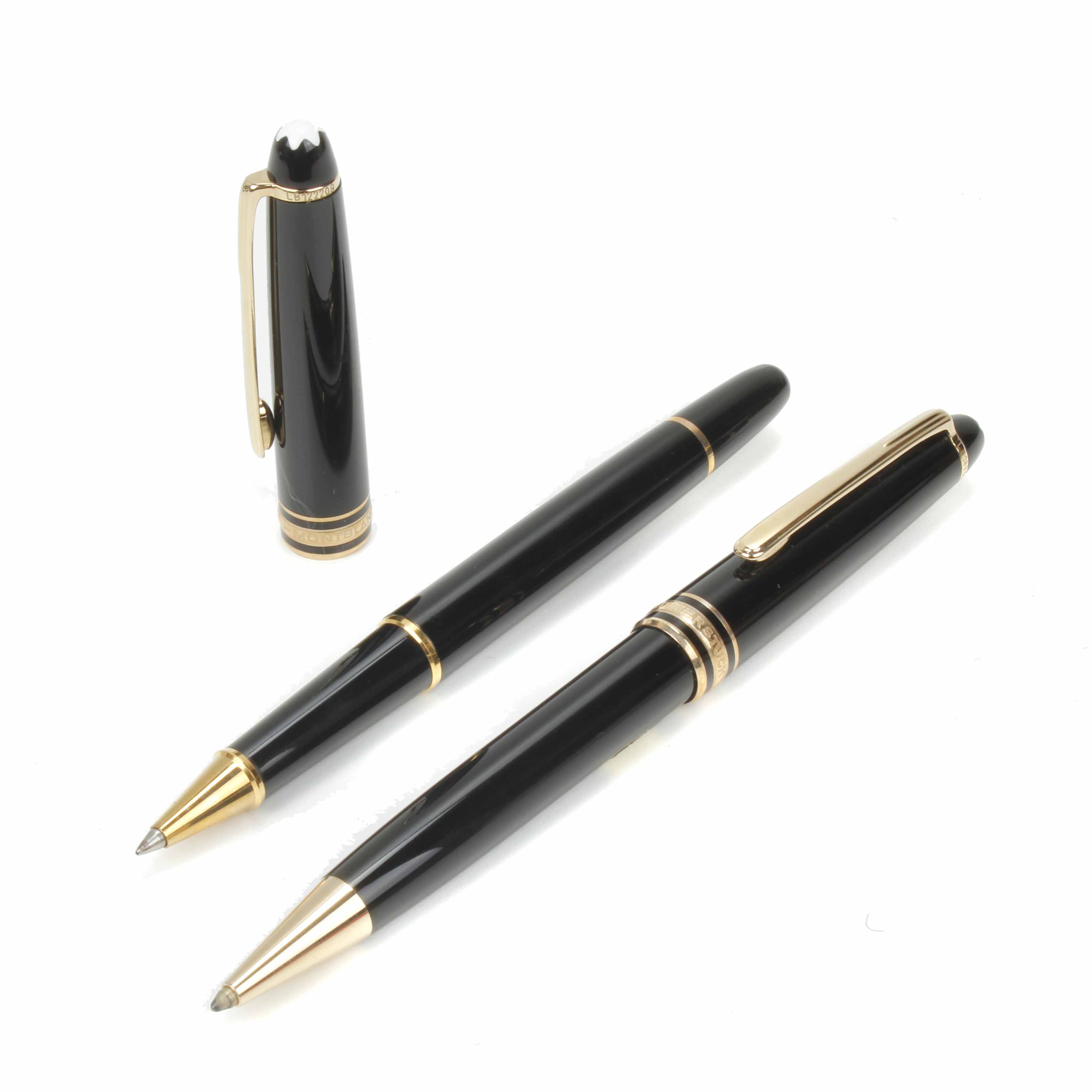 MONTBLANC. JUEGO DE DOS BOLÍGRAFOS MEISTERSTÜCK.