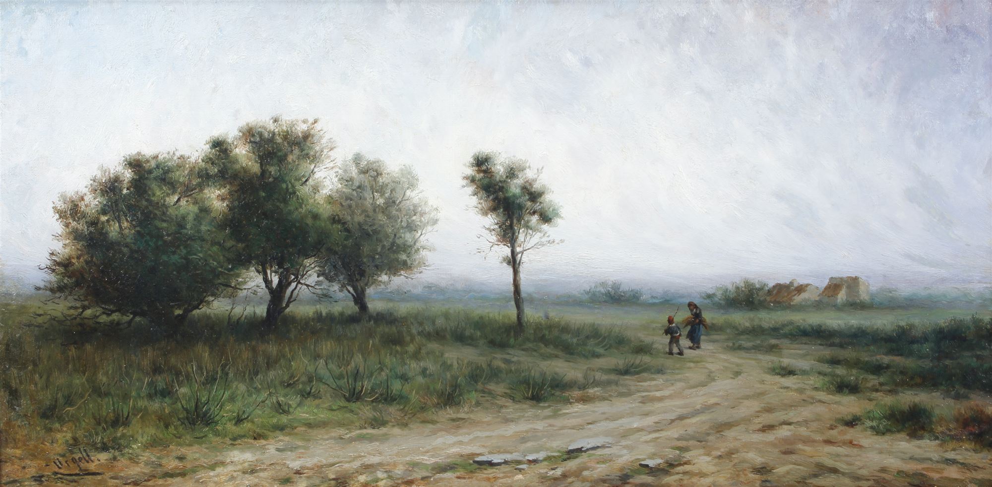 MODEST URGELL I INGLADA (1839-1919). "LANDSCAPE". 