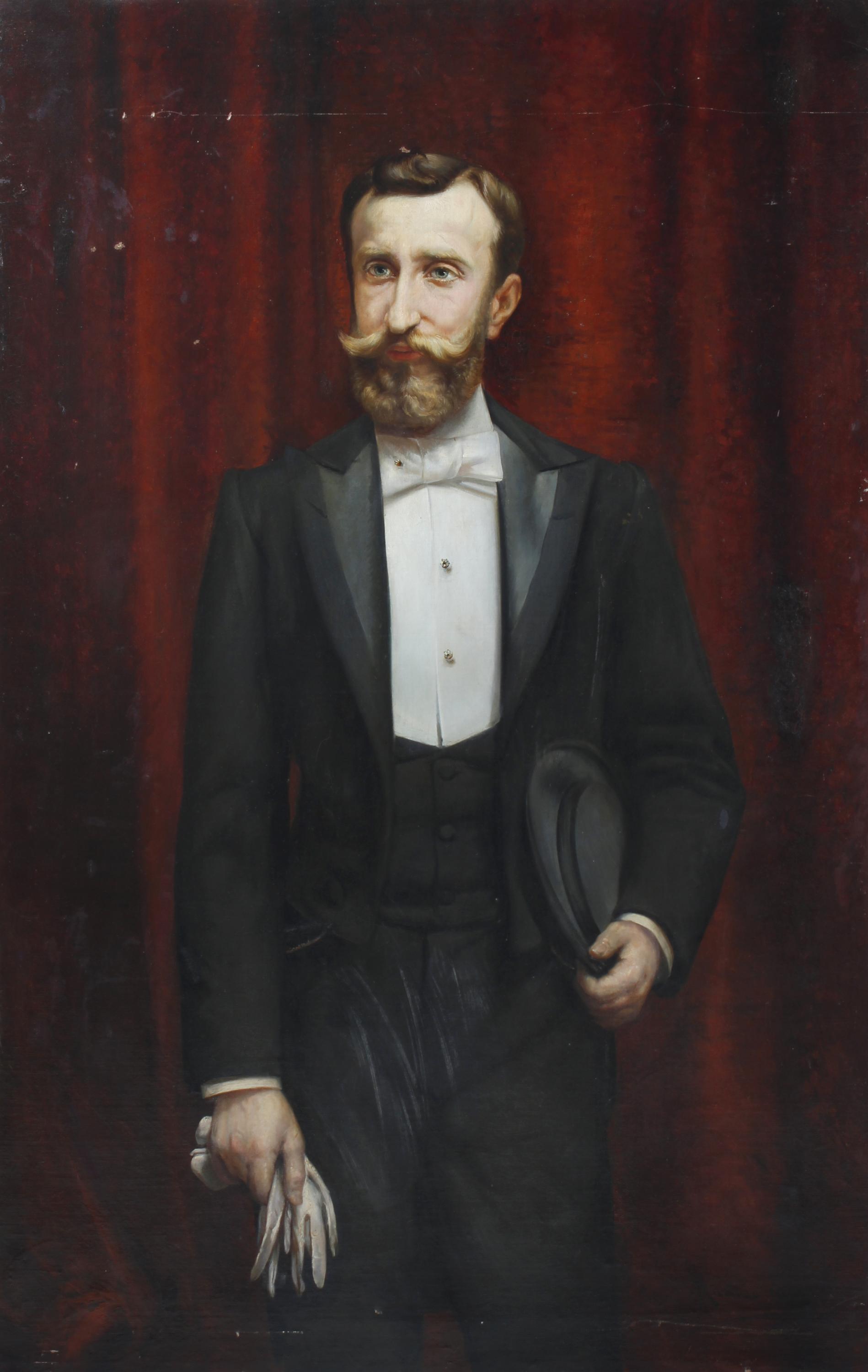 RICARDO MARTÍ AGUILÓ (1868-1936). "MALE PORTRAIT". 