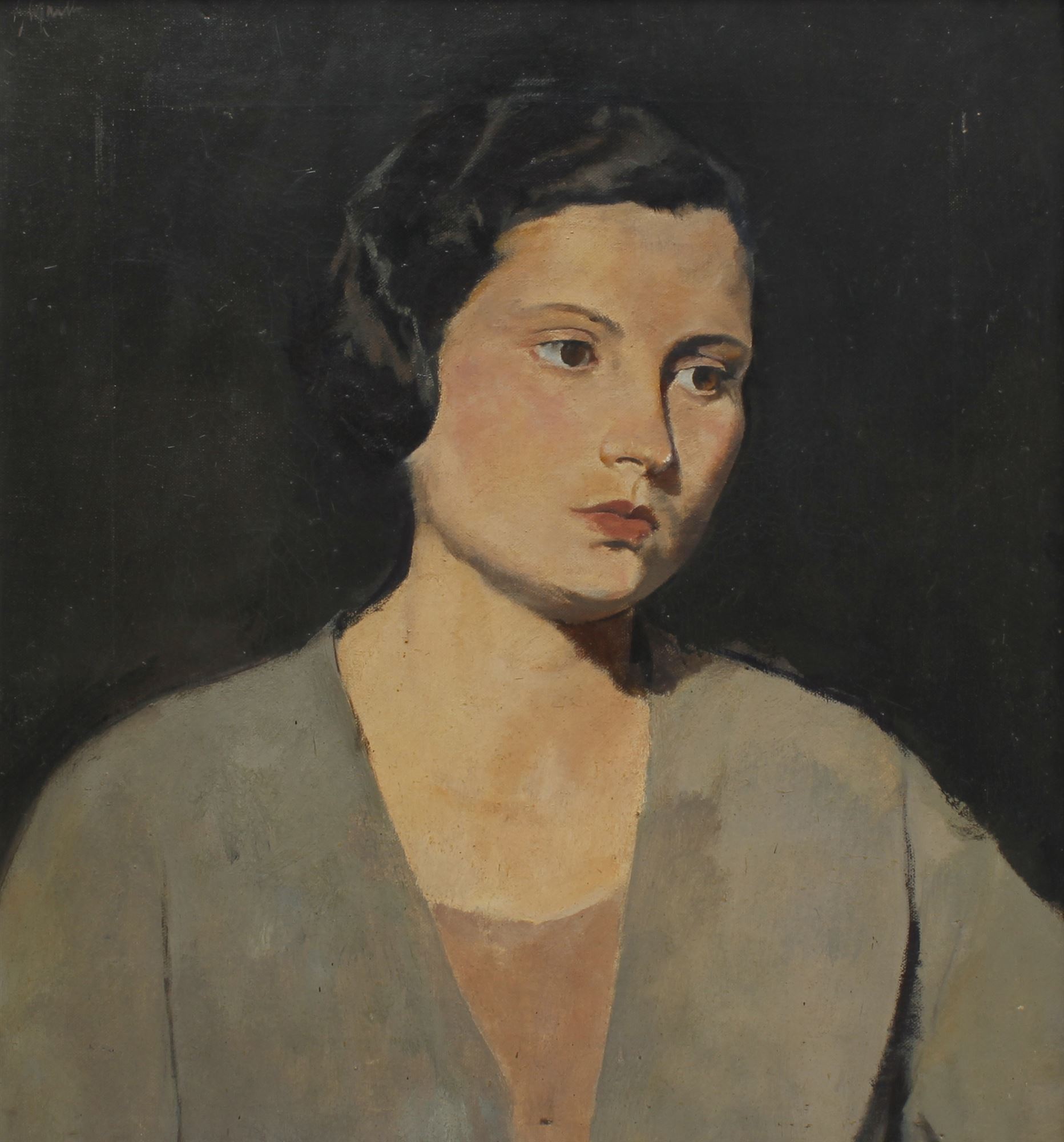 ALFREDO SISQUELLA ORIOL (1900-1964). "BUST DE DONA (RETRATO