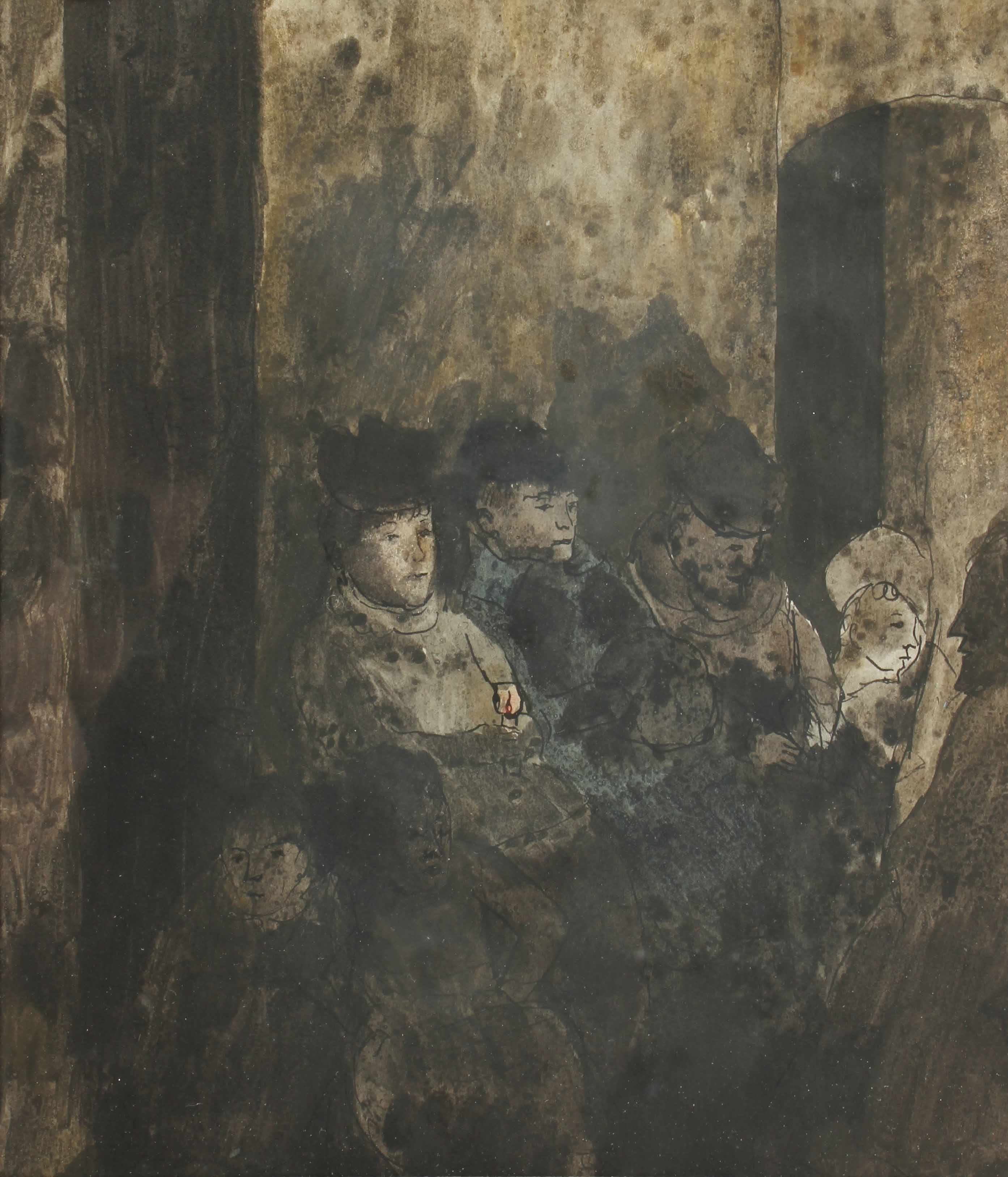 MANUEL HUMBERT (1890-1975). "LA CAVE (THE BASEMENT)", 1918.