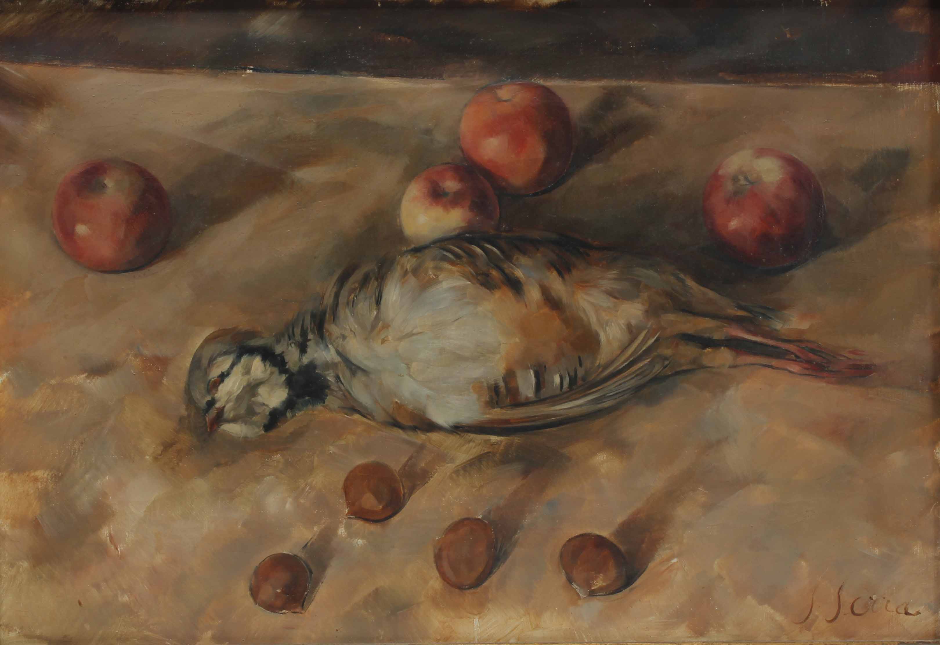 JOAN SERRA MELGOSA (1899-1970) "STILL LIFE WITH A PARTRIDGE