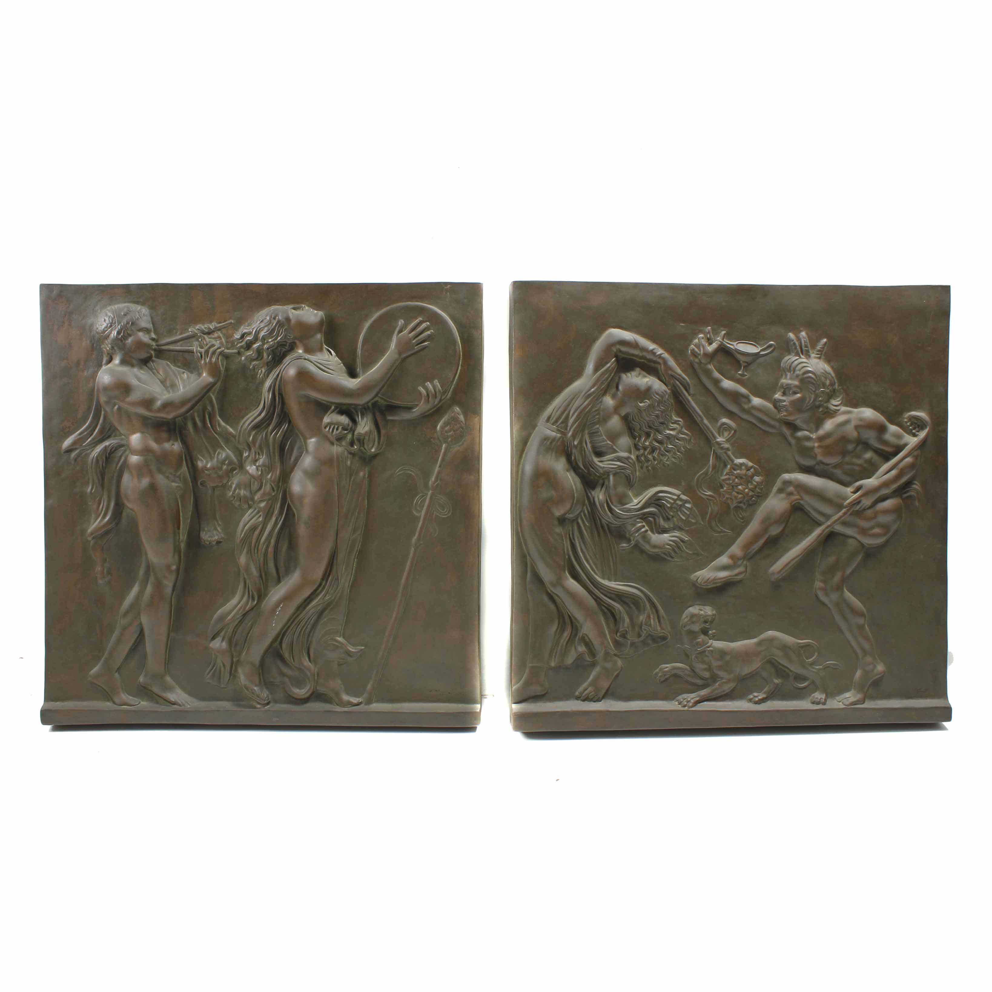 20TH CENTURY EUROPEAN SCHOOL "SATYR AND MAENAD DANCING IN H