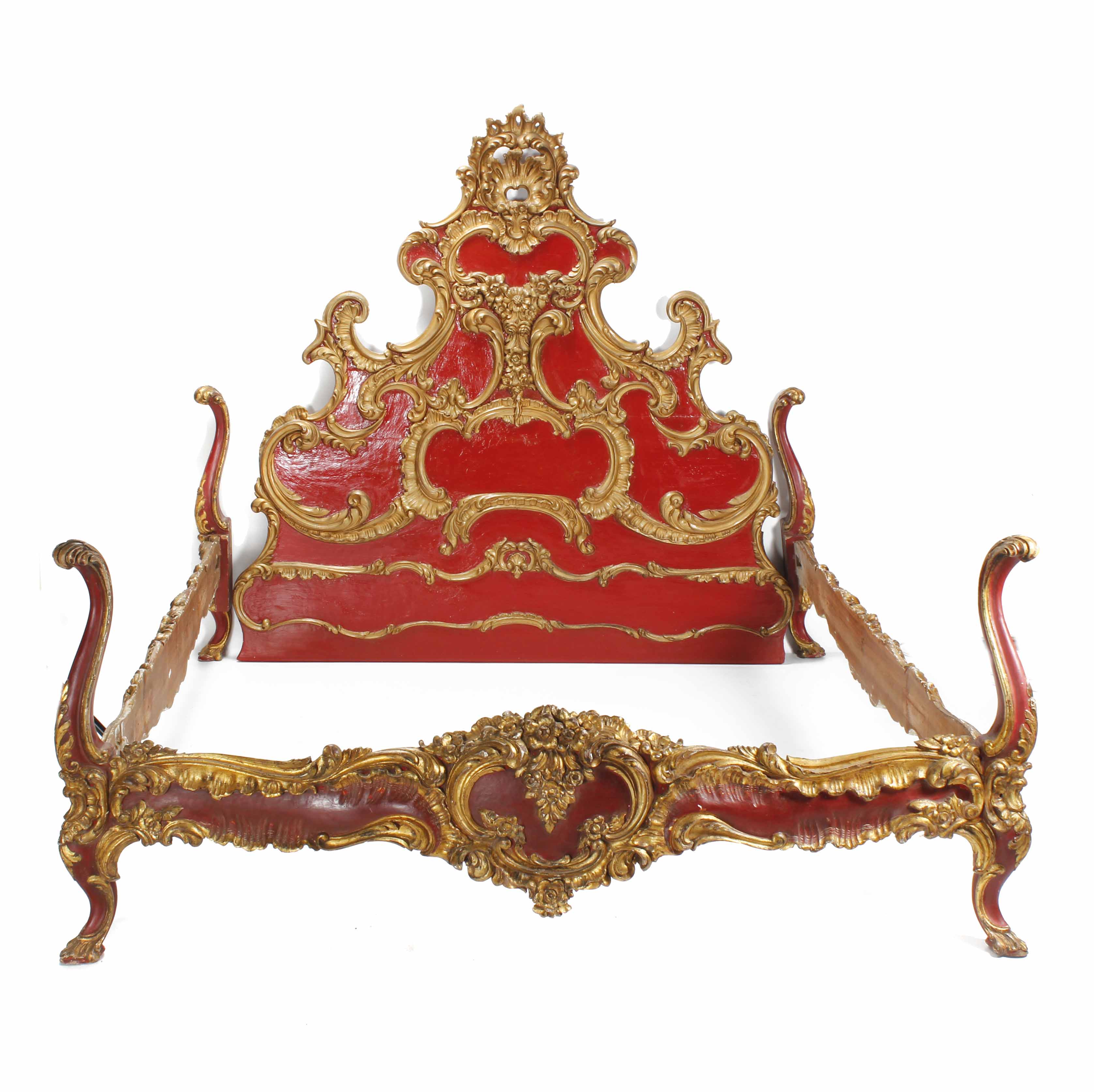 CATALAN BED “FROM OLOT”, LAST QUARTER 18TH CENTURY.