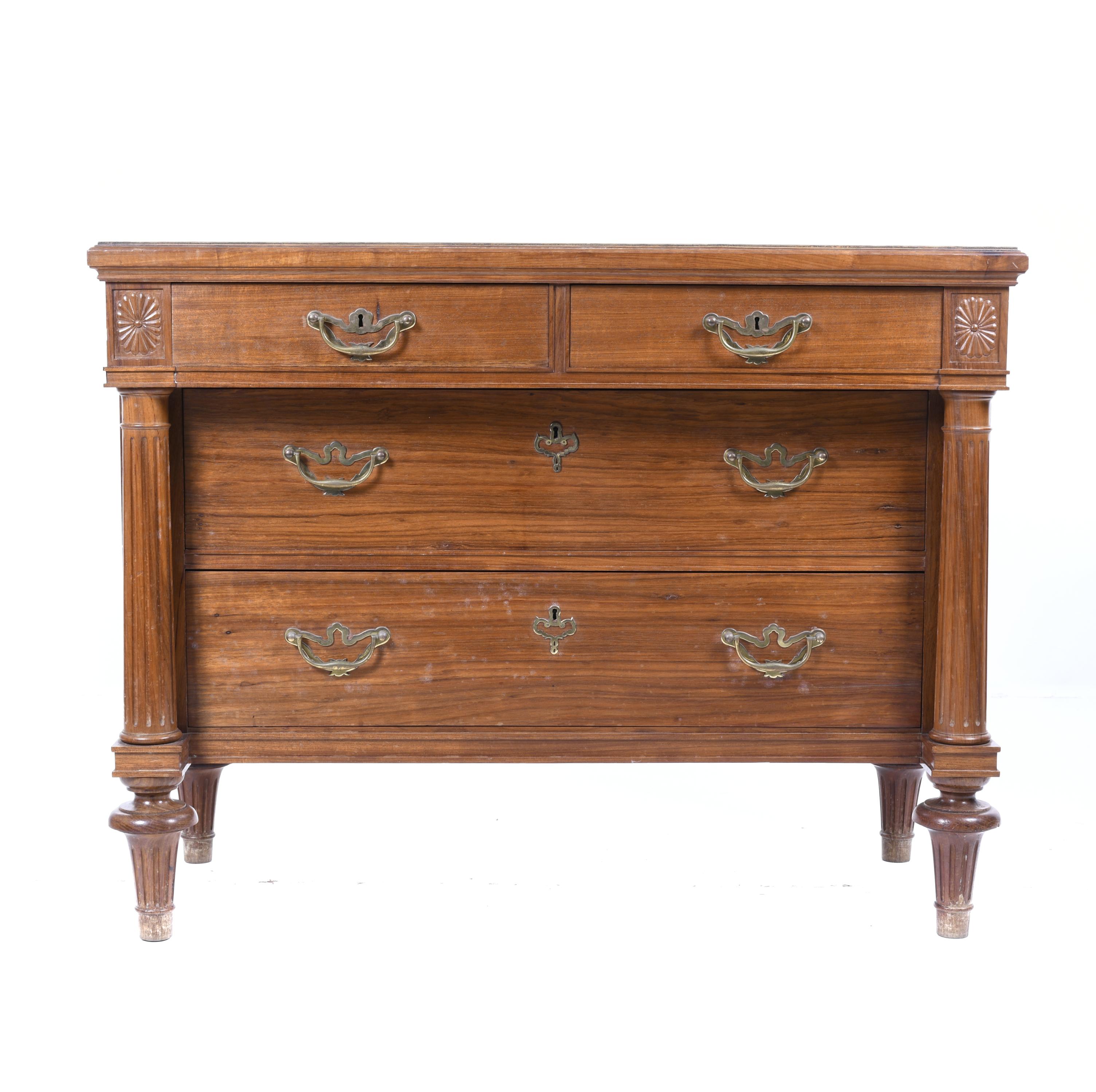 SPANISH NEOCLASSICAL-STYLE CHEST OF DRAWERS, MID 20TH CENTU