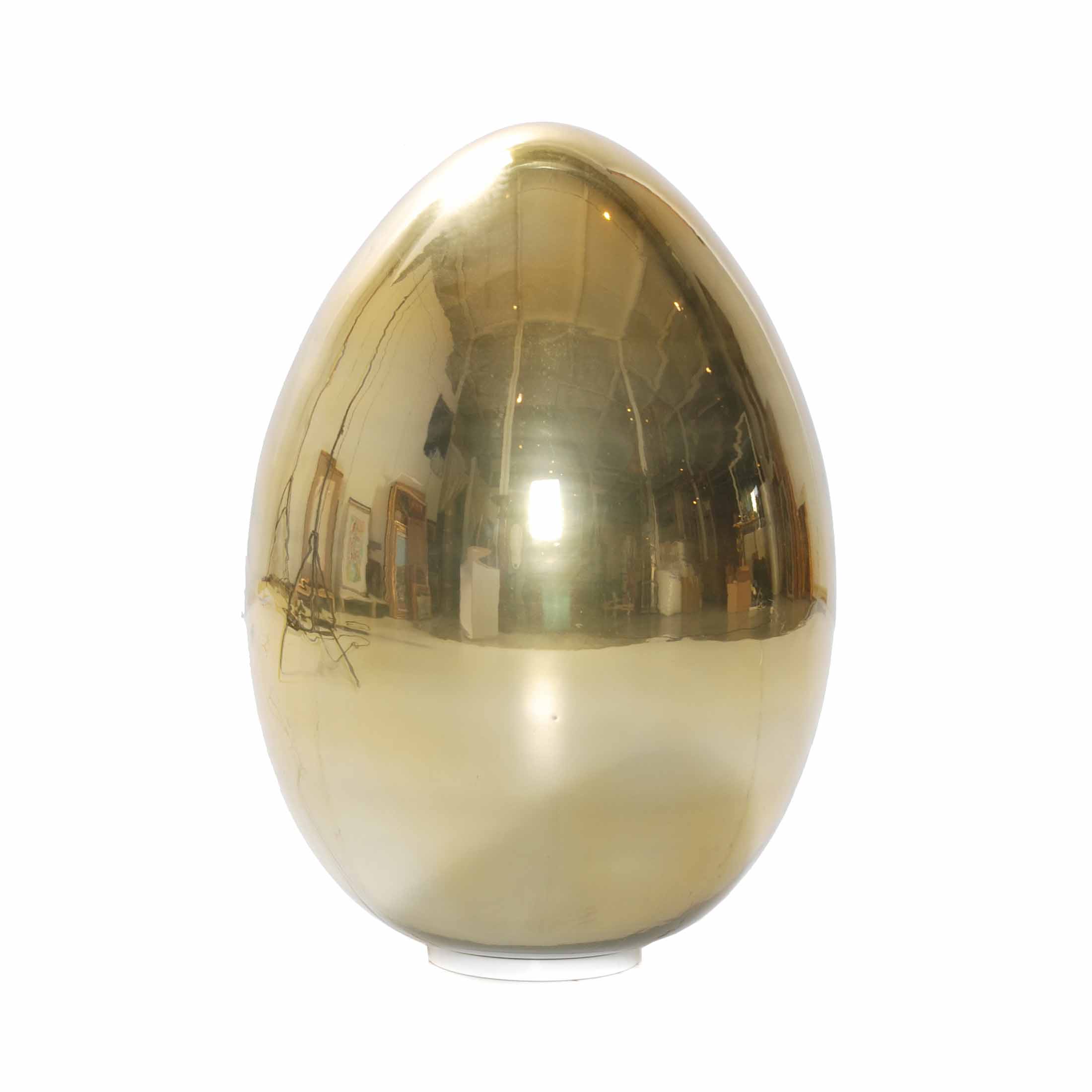 ITALIAN MURANO "GOLDEN EGG" FLOOR LAMP, LAST THIRD OF THE 2