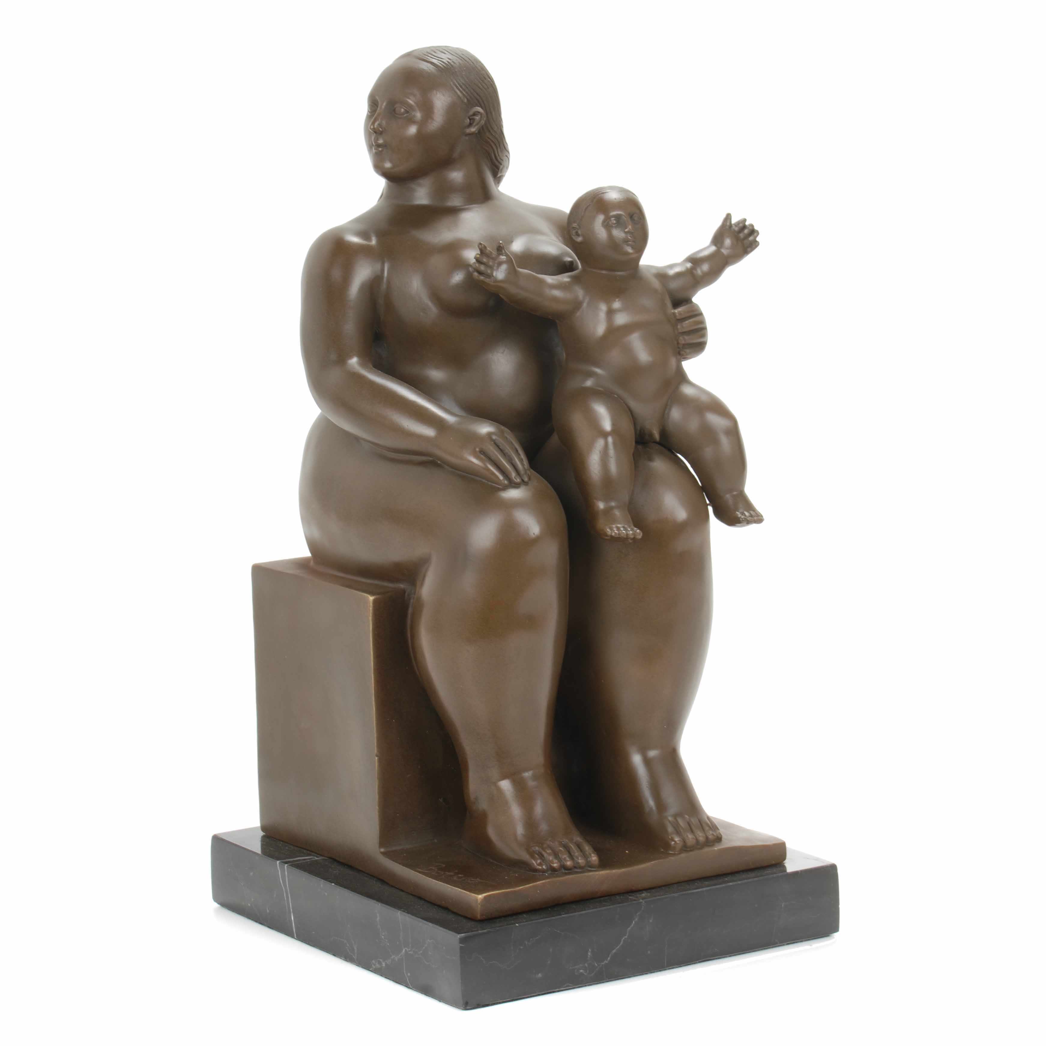 AFTER MODELS BY FERNANDO BOTERO (1932). "MATERNITY" LAST TH