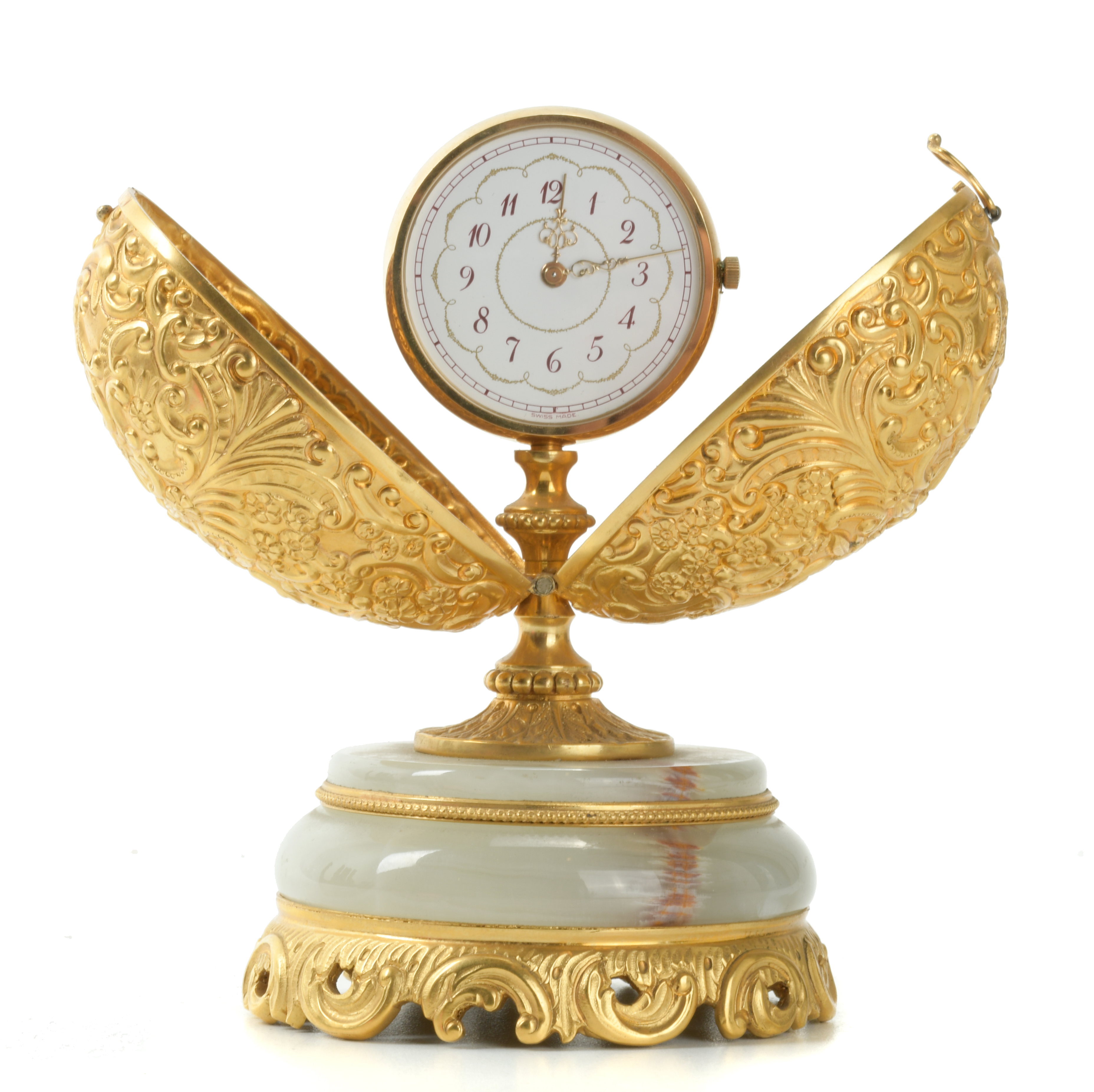 SMALL TABLE CLOCK, SECOND HALF OF THE 20TH CENTURY.