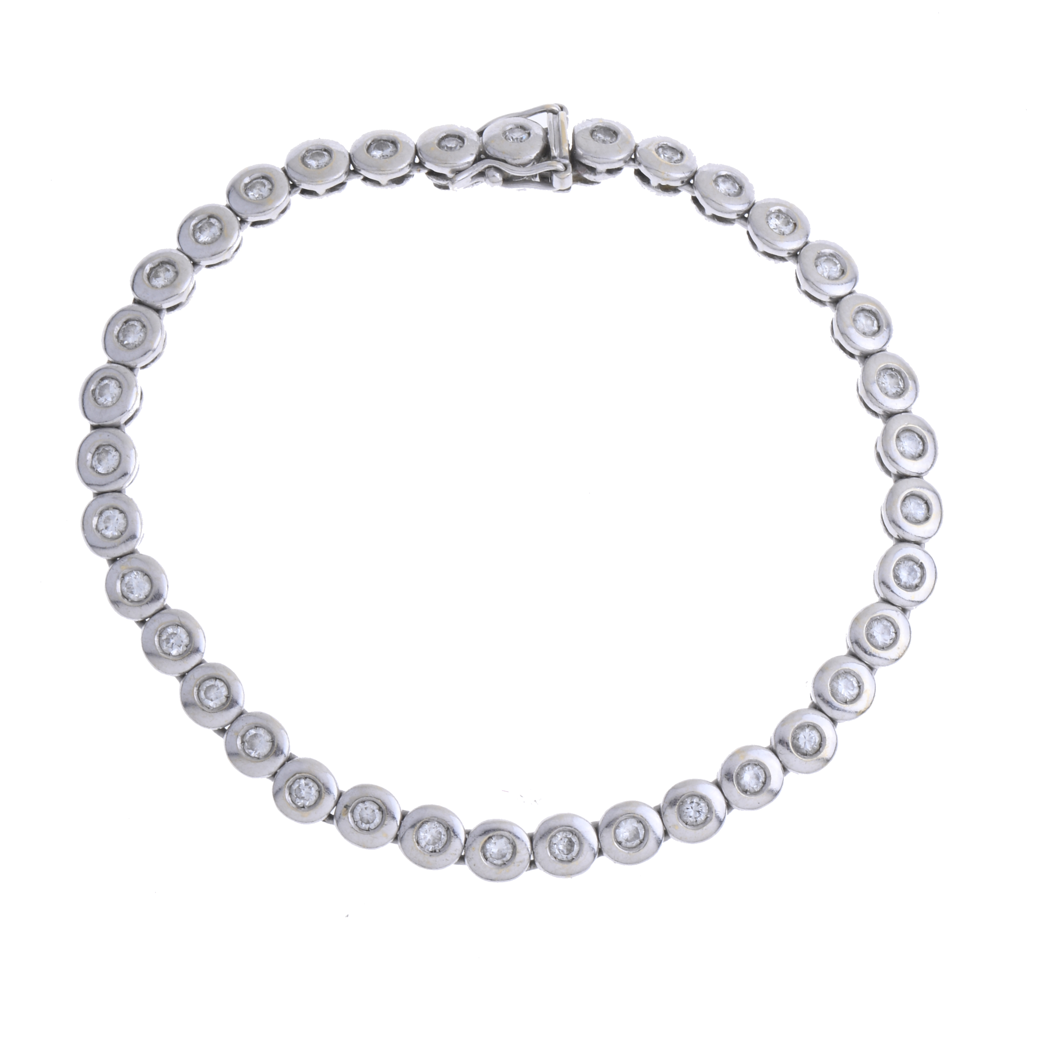 WHITE GOLD AND DIAMONDS RIVIÈRE BRACELET.