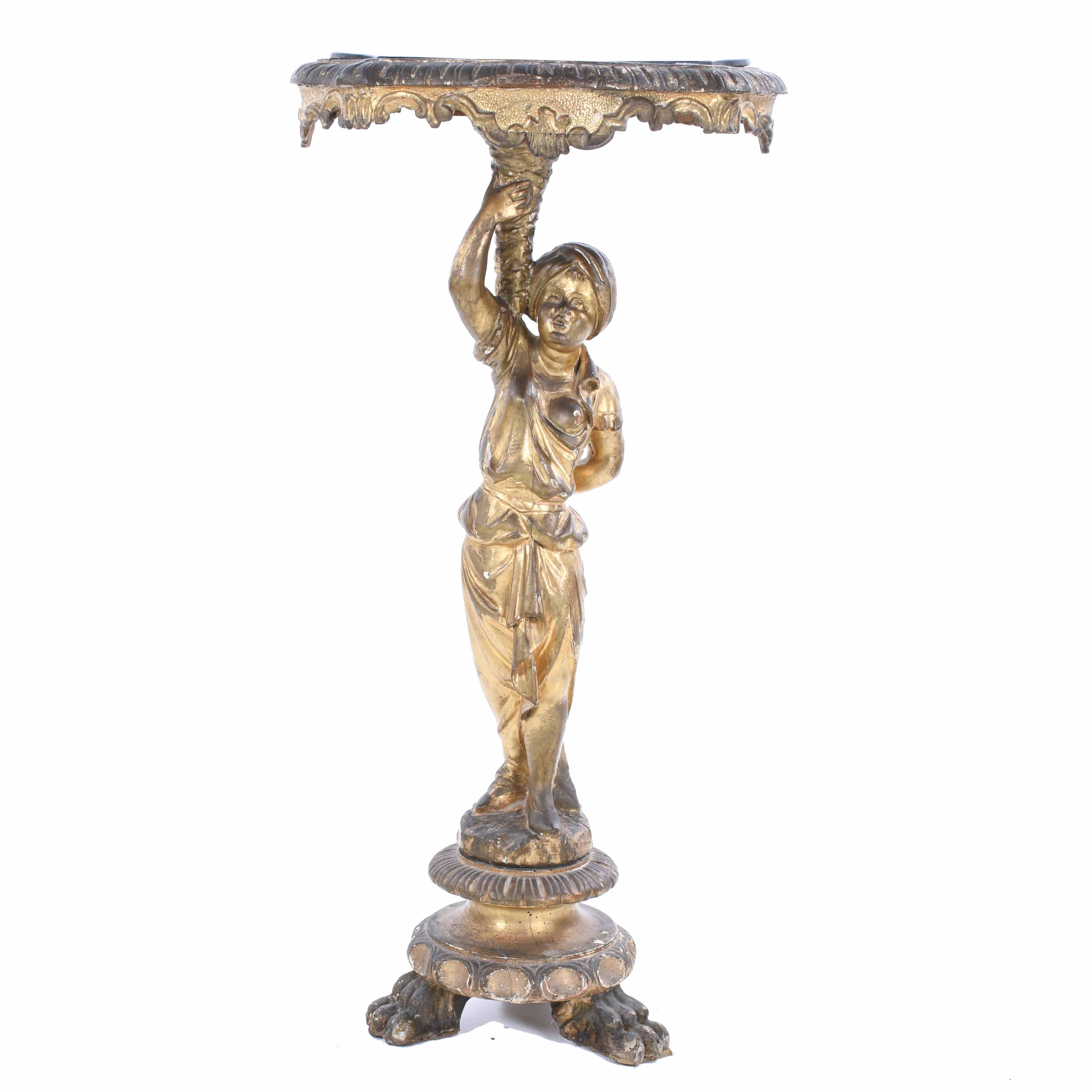 VENETIAN STYLE PEDESTAL, 20TH CENTURY.