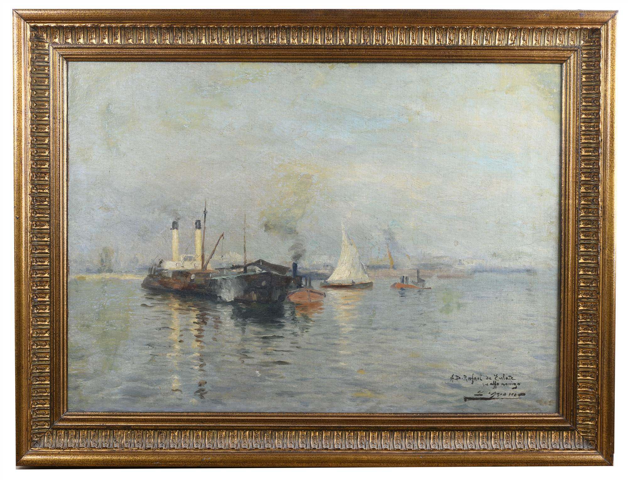 LLUÍS GRANER (1863-1929) "BOATS".