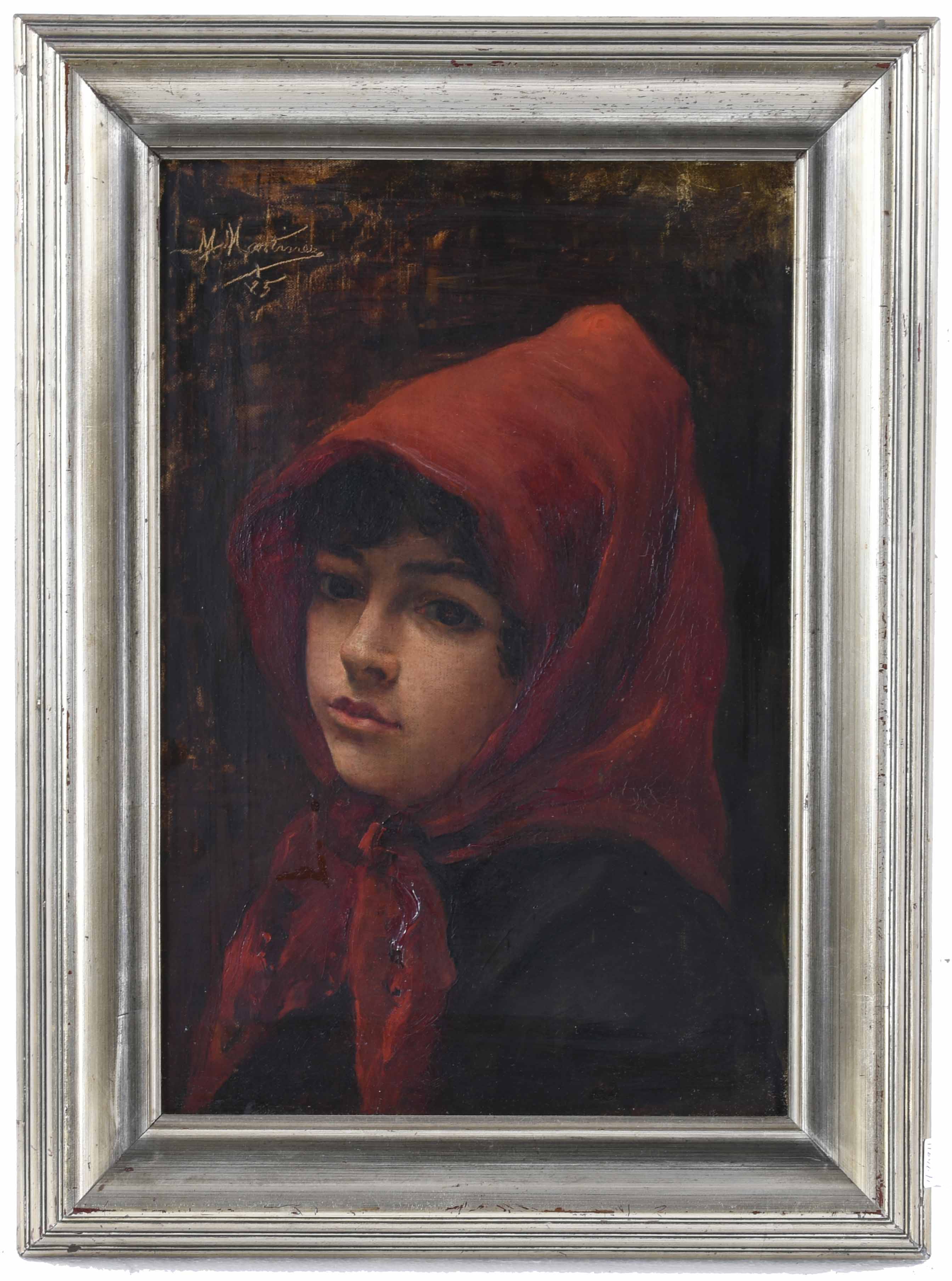 M. MARTÍNEZ (SECOND HALF 19TH CENTURY).  "LITTLE RED RIDING