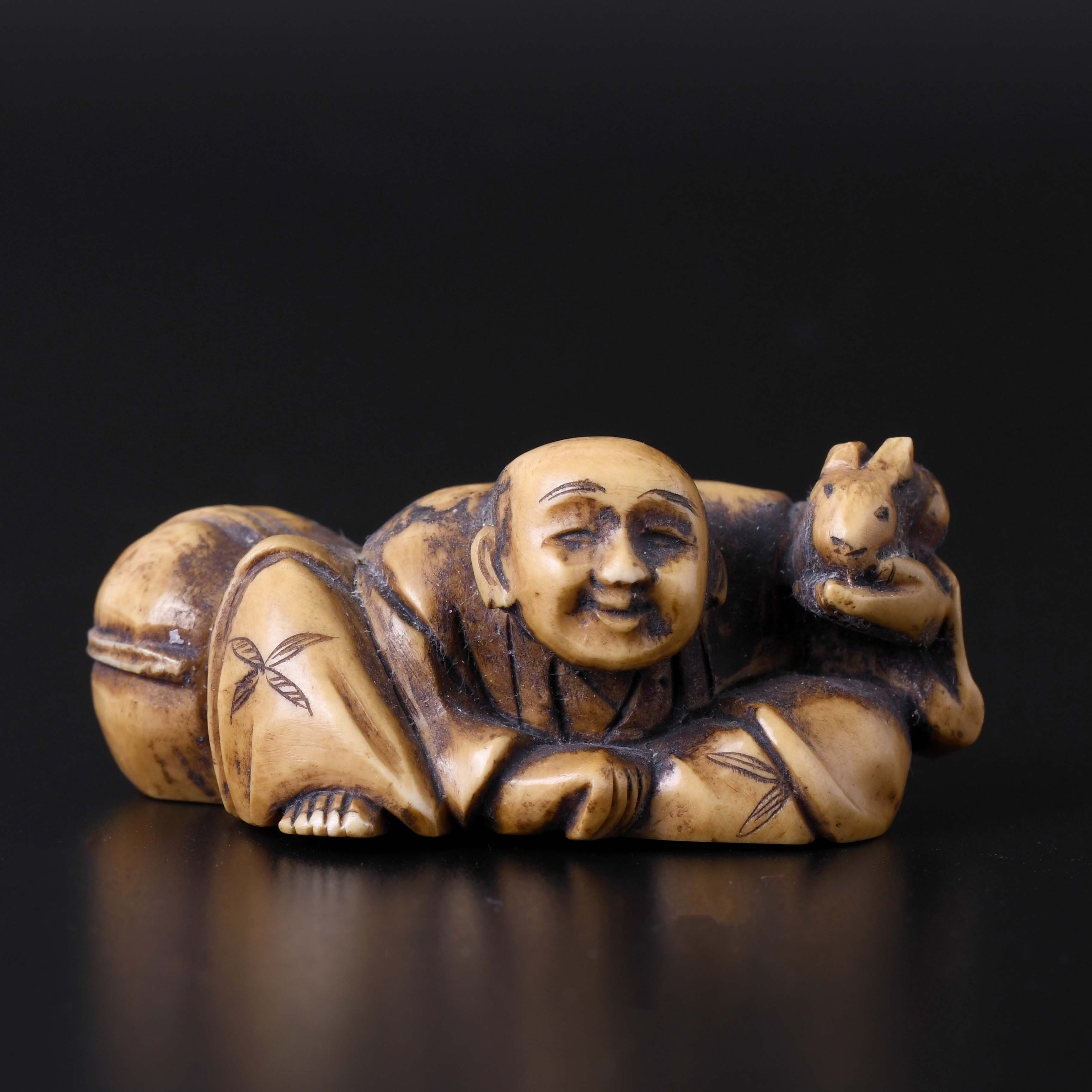 JAPANESE SCHOOL. TASHIO PERIOD, 19TH CENTURY. "SEATED MAN W