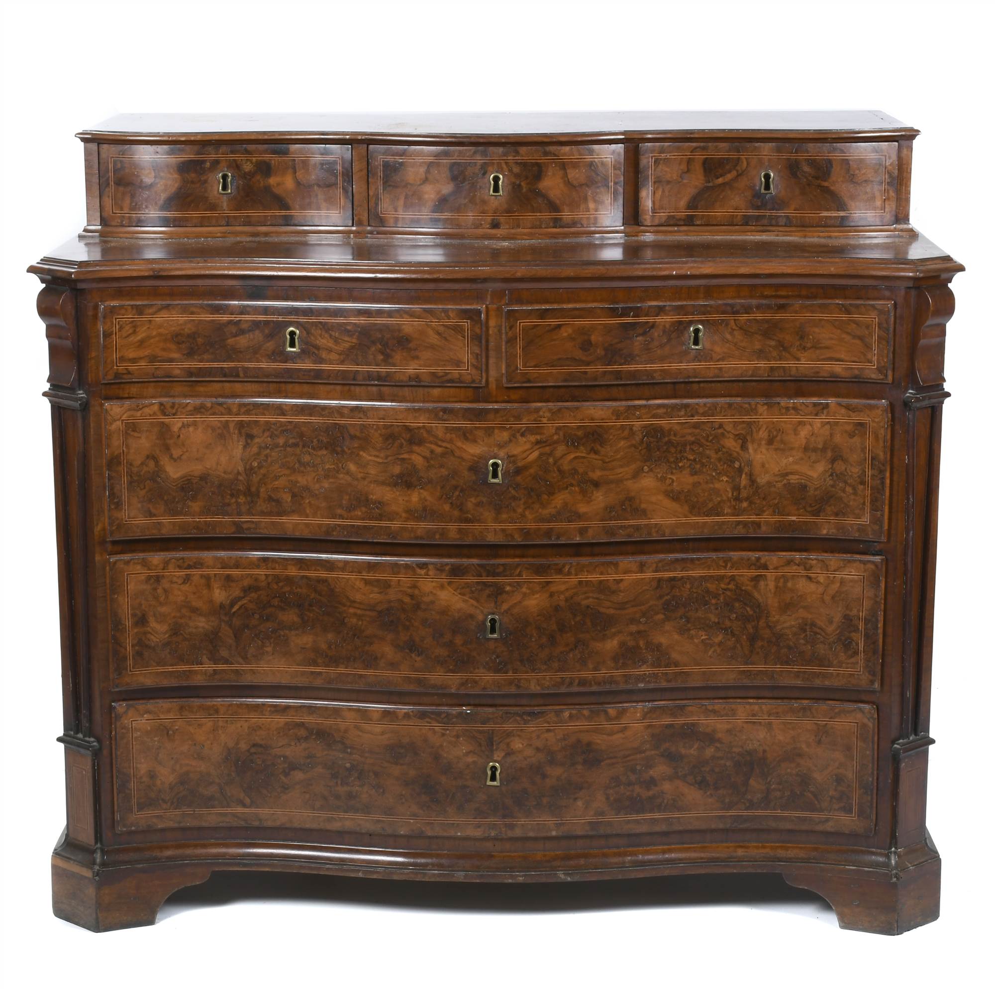 CATALAN "CASTELLET" CHEST OF DRAWERS, SECOND HALF 18TH CENT