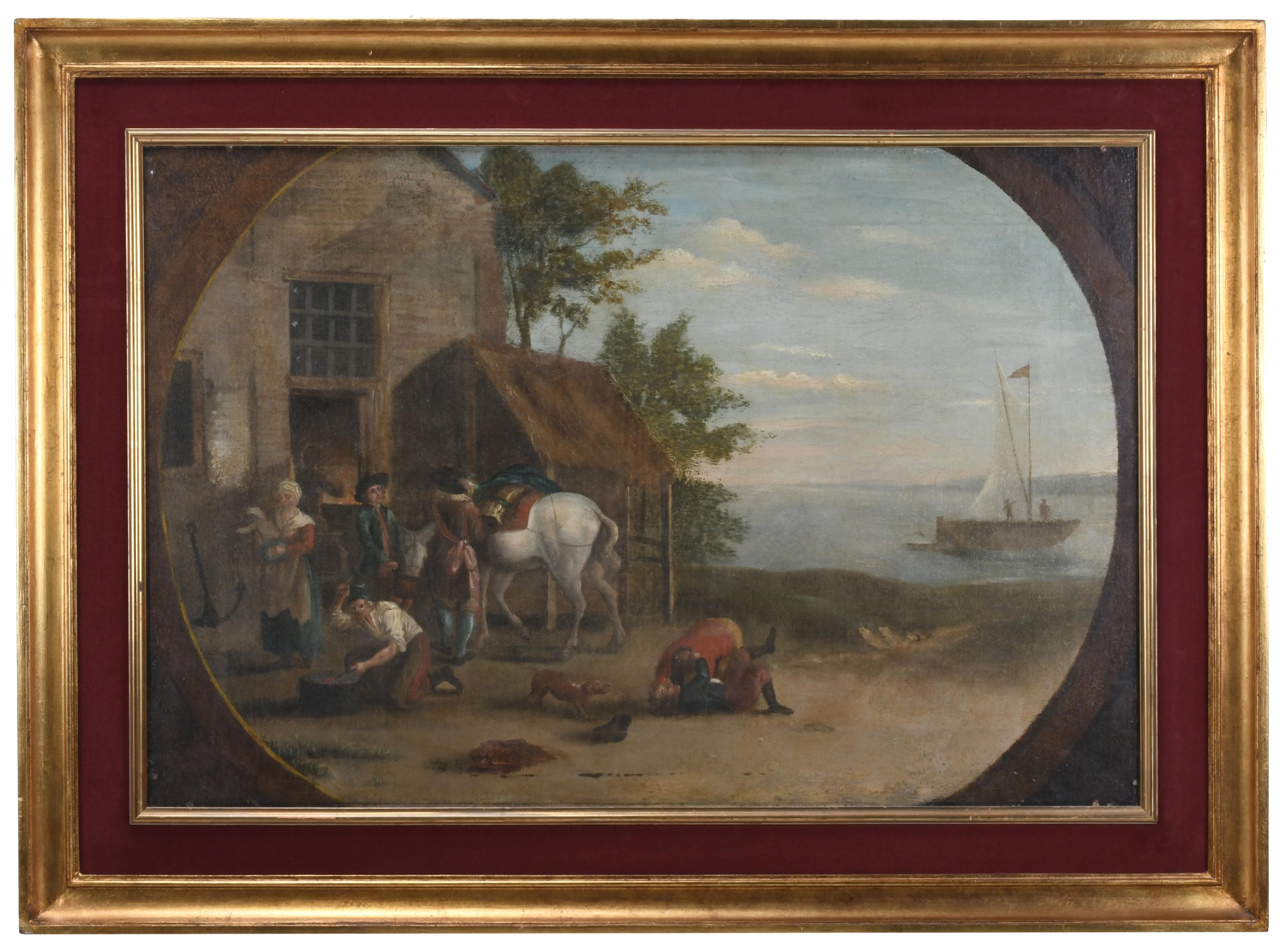 ATTRIBUTED TO THE GERMAN SCHOOL, 18TH CENTURY. "BARN".