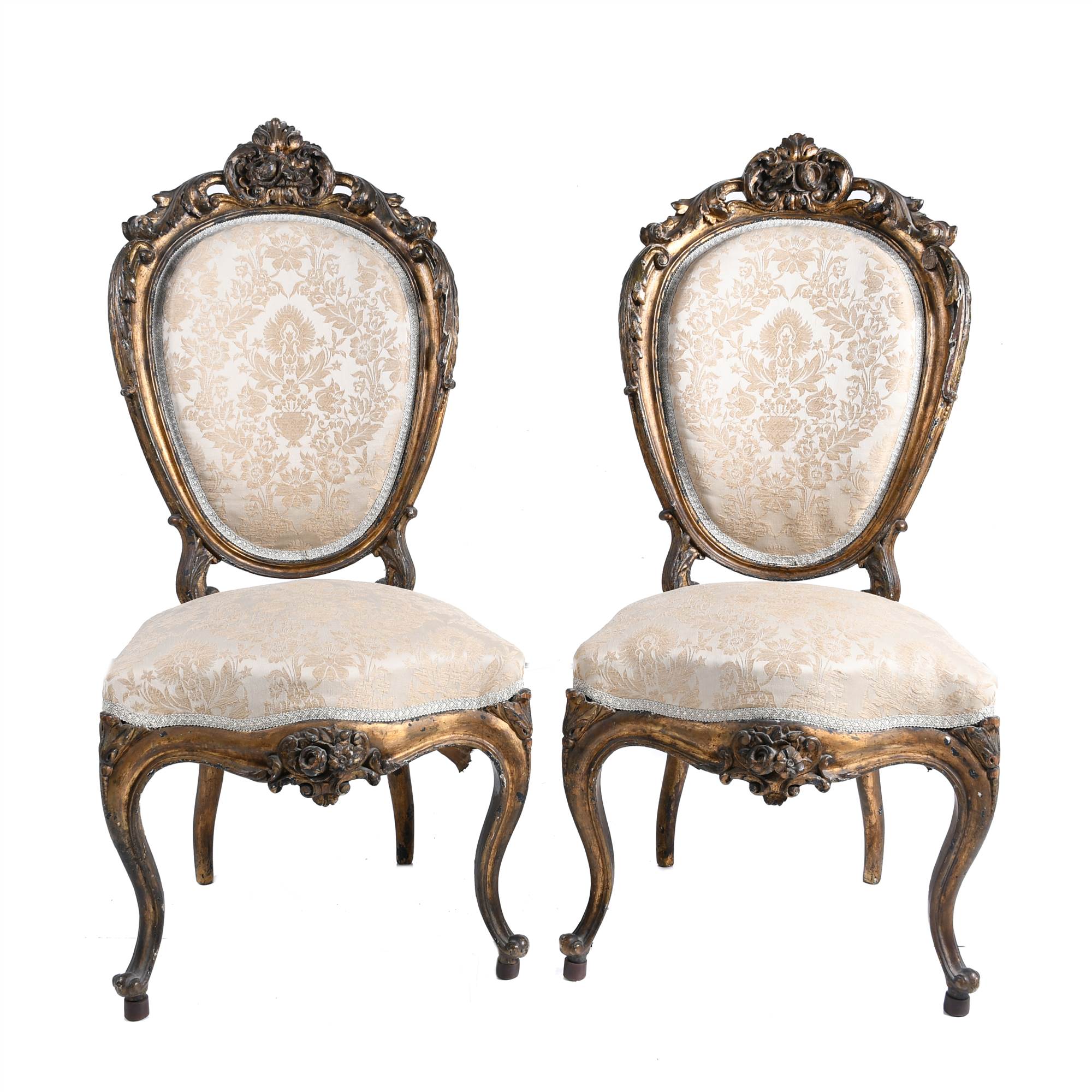 PAIR OF ELIZABETHAN CHAIRS, THIRD QUARTER OF THE 19TH CENTU