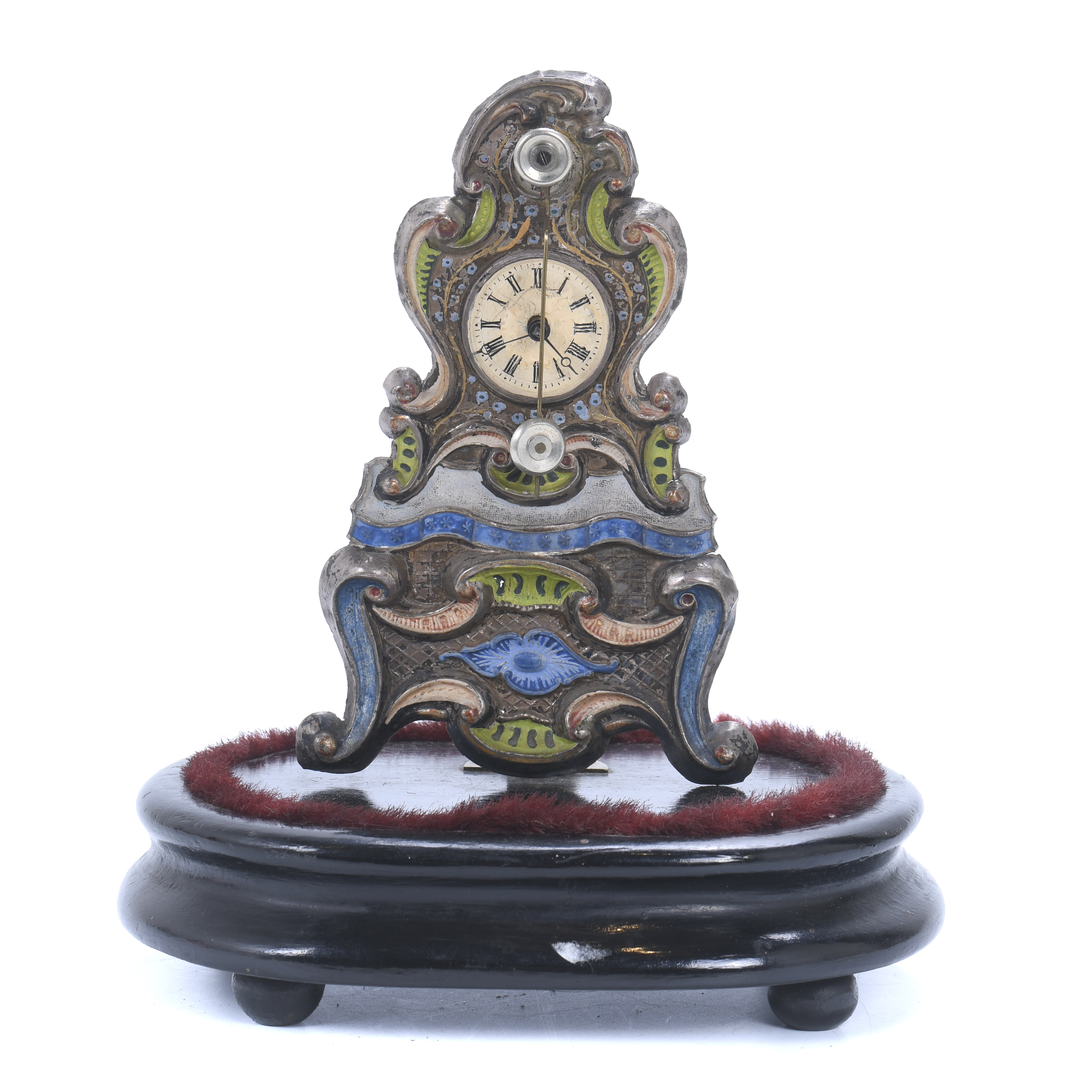 SMALL TABLE CLOCK, 20TH CENTURY.